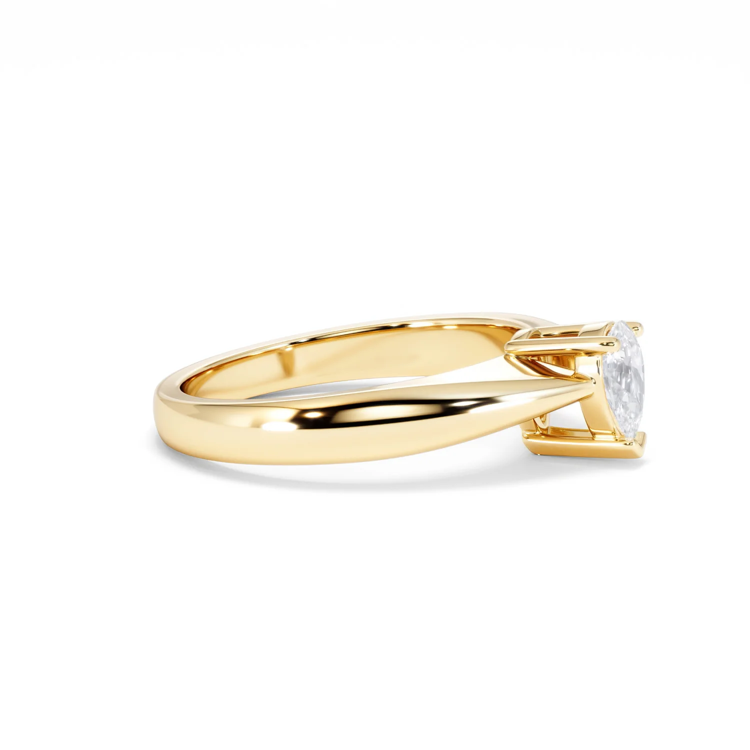 Naomi Pear Cut Lab Diamond Engagement Ring 0.50ct H/SI in 18k Gold Vermeil - Image 25