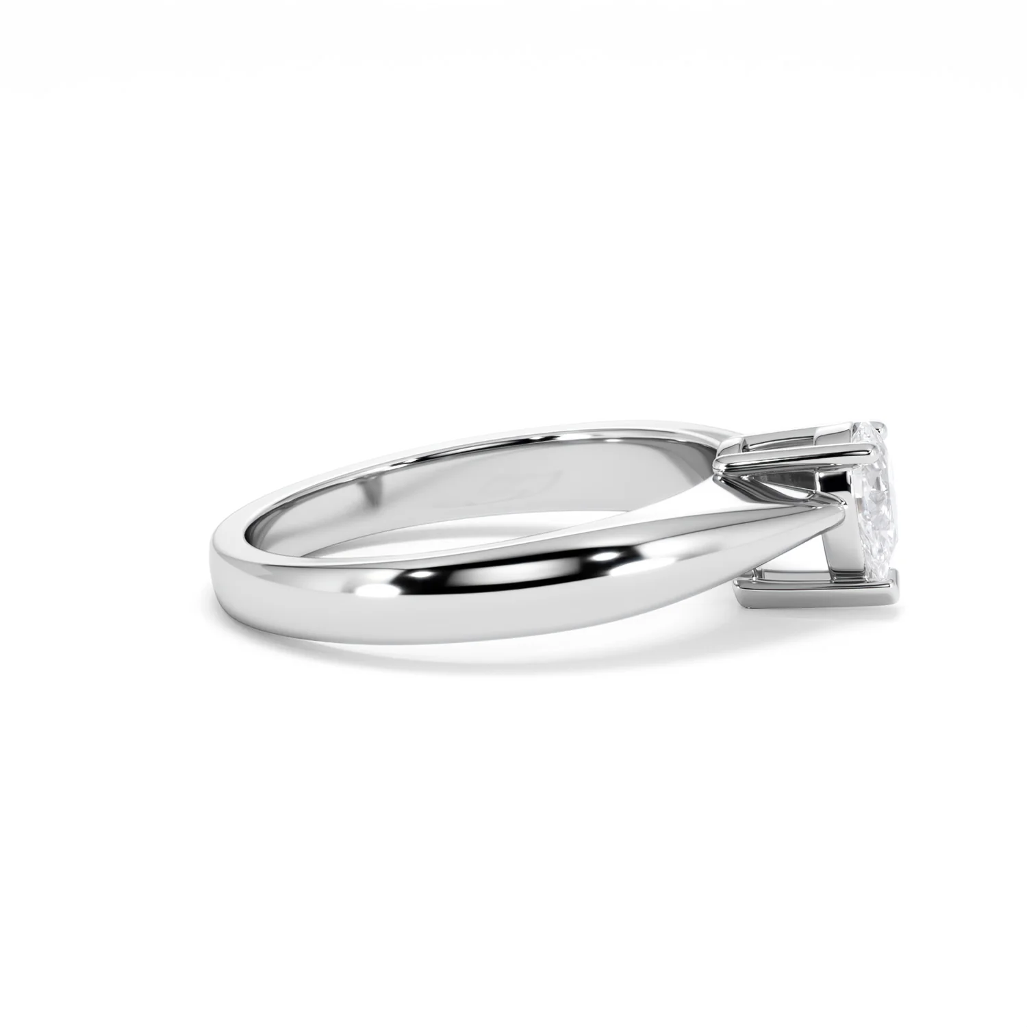 Naomi Pear Cut Lab Diamond Engagement Ring 0.50ct H/SI in 925 Silver - Image 28