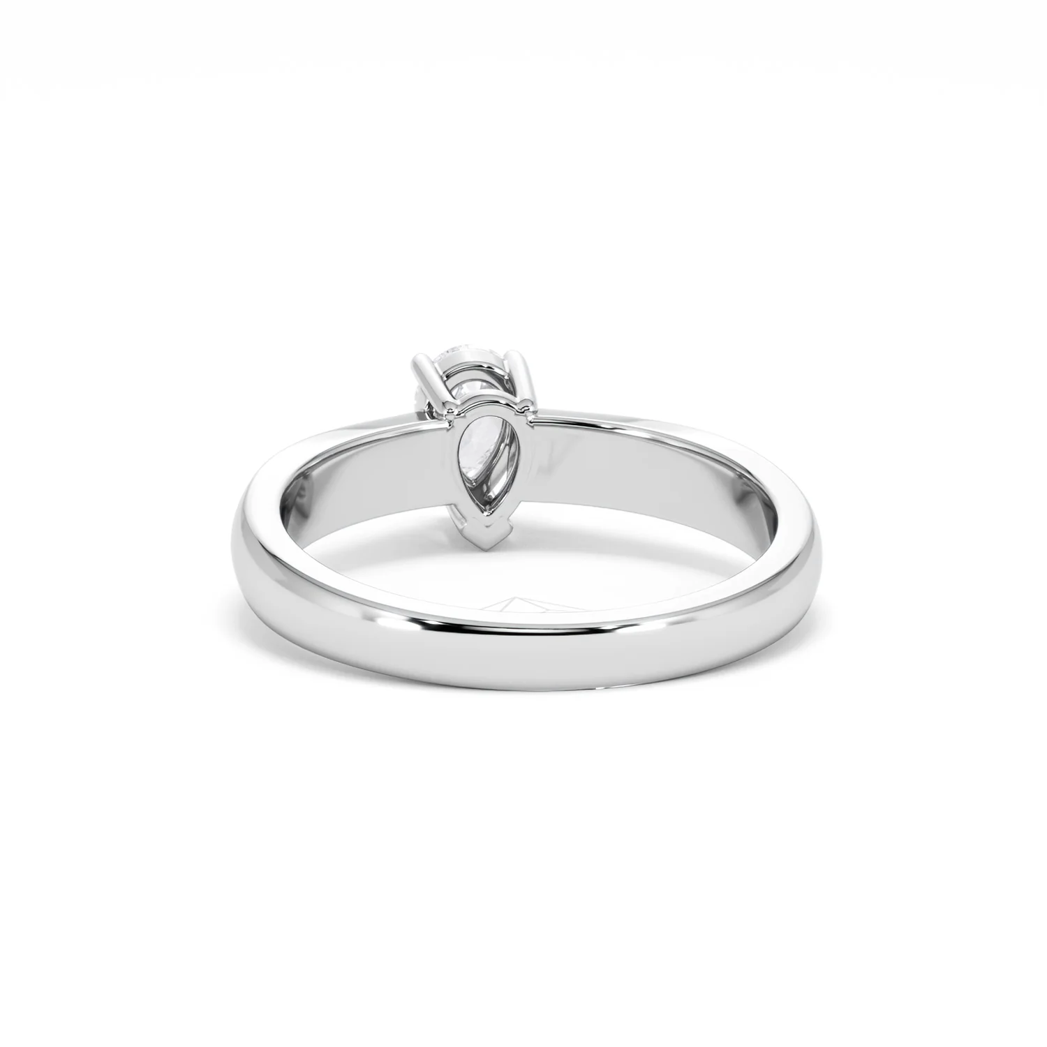 Naomi Pear Cut Lab Diamond Engagement Ring 0.50ct H/SI in 925 Silver - Image 52