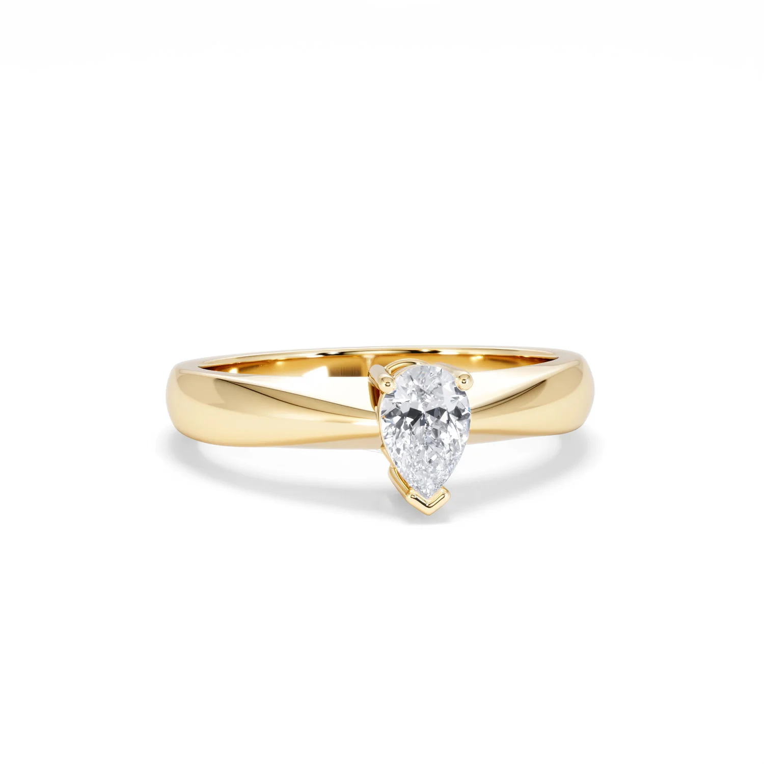 Naomi Pear Cut Lab Diamond Engagement Ring 0.50ct H/SI in 9k Gold - Image 12