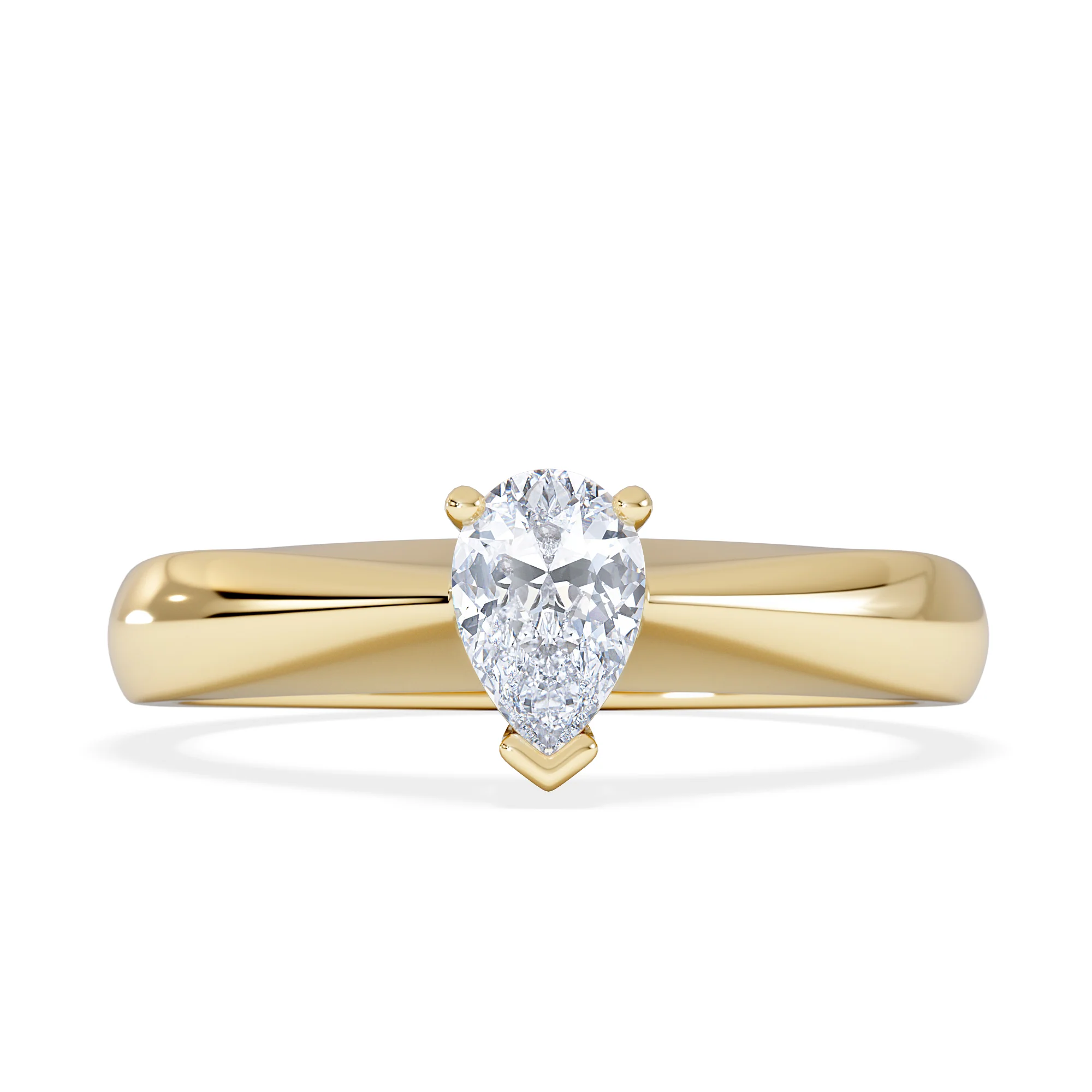 Naomi Pear Cut Lab Diamond Engagement Ring 0.50ct H/SI in 9k Gold - Image 7