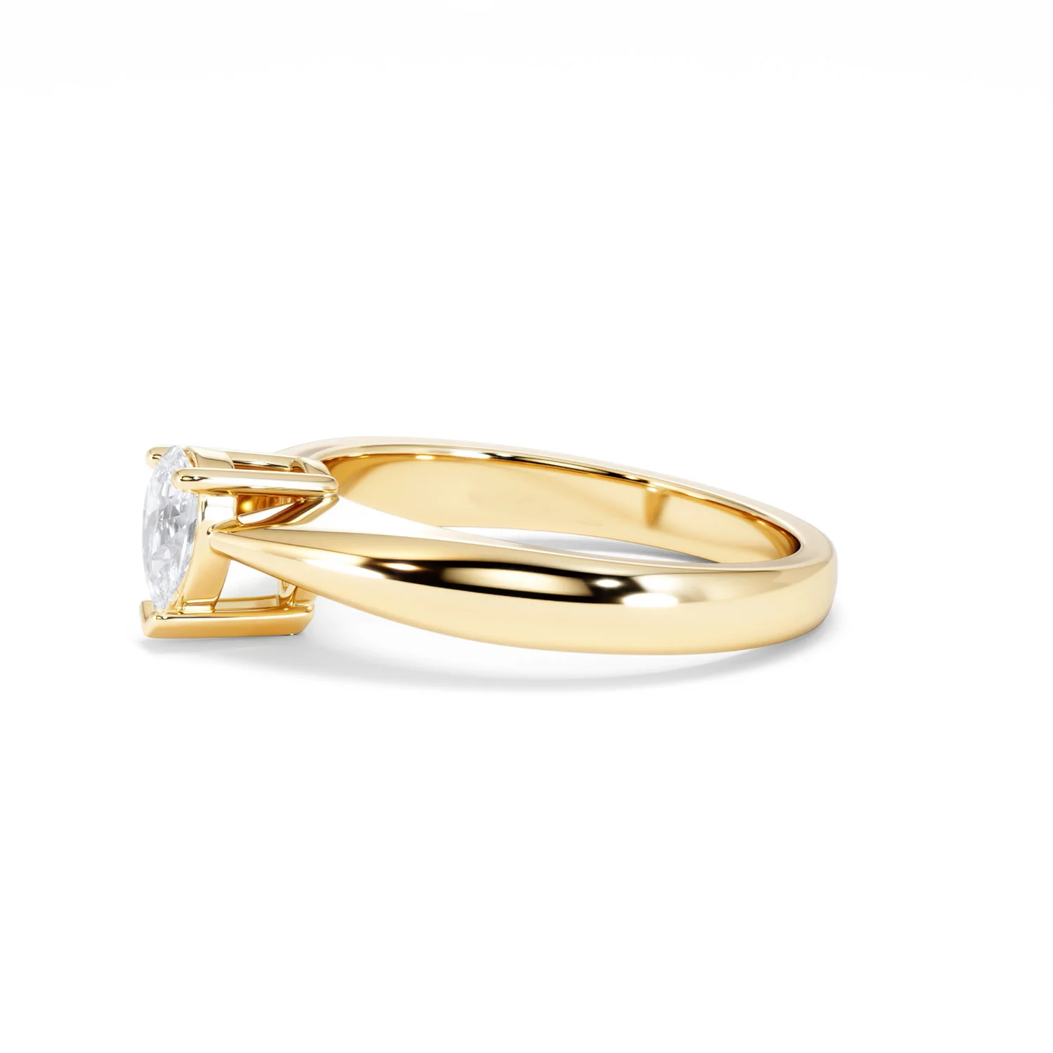 Naomi Pear Cut Lab Diamond Engagement Ring 0.50ct H/SI in 9k Gold - Image 74