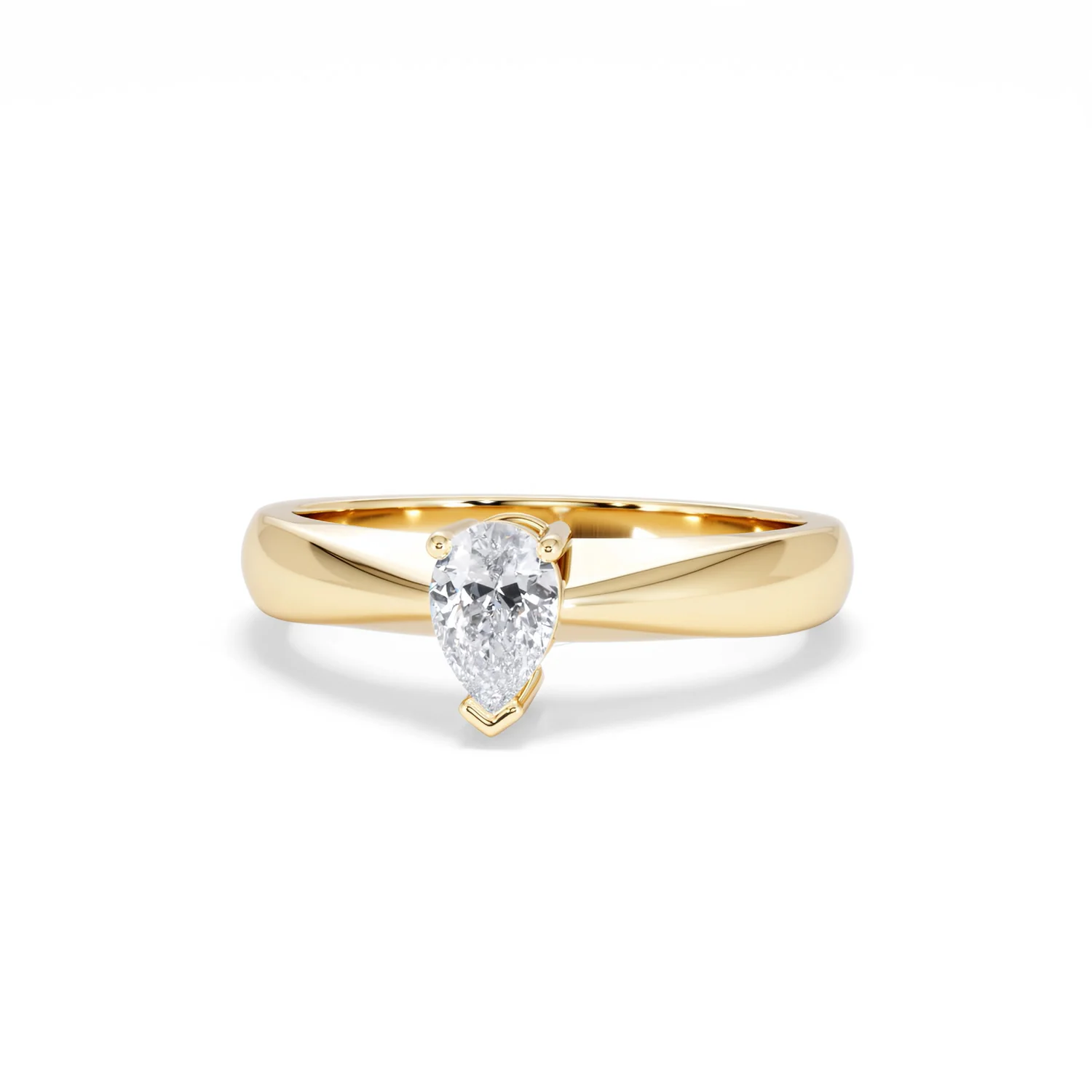 Naomi Pear Cut Lab Diamond Engagement Ring 0.50ct H/SI in 9k Gold - Image 88
