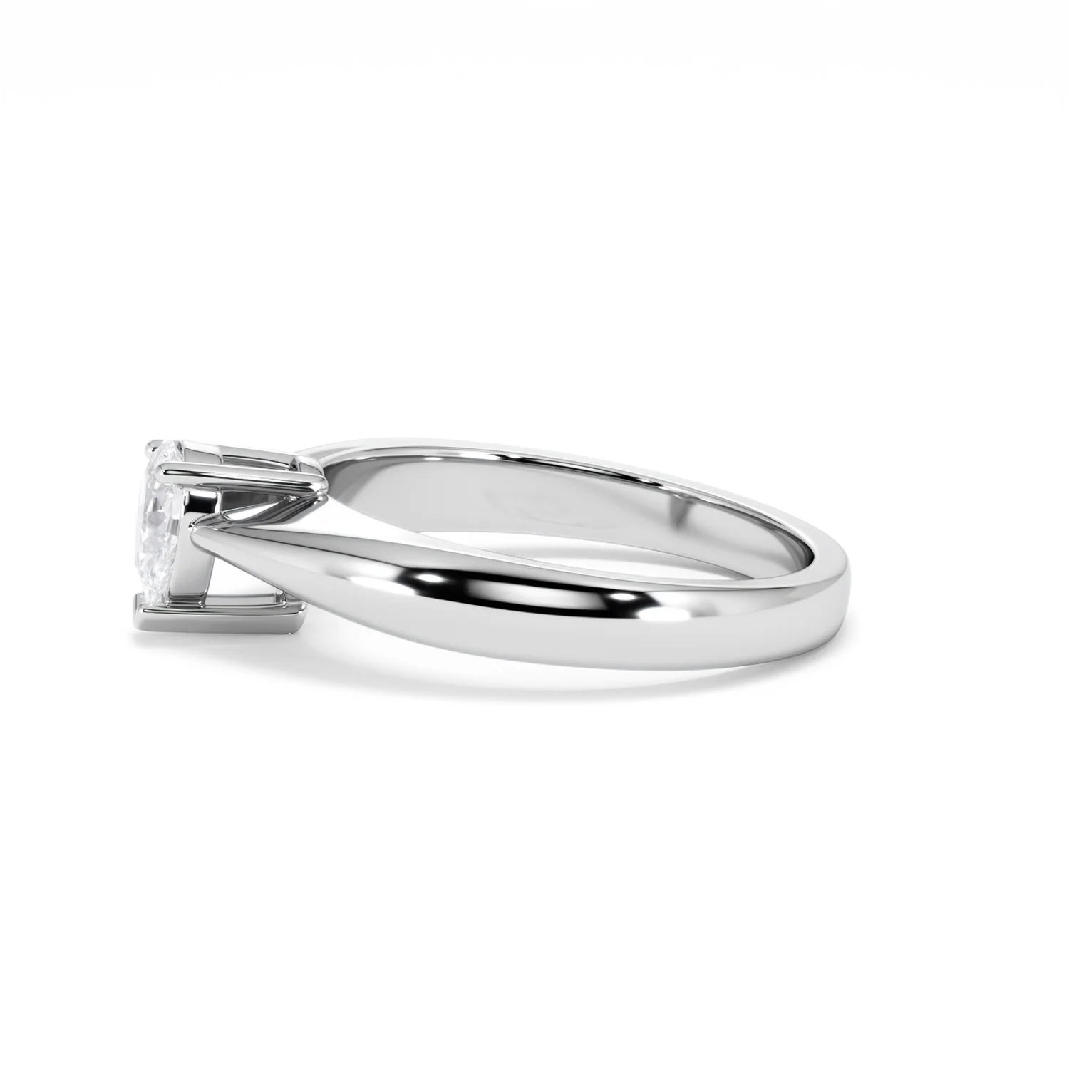 Naomi Pear Cut Lab Diamond Engagement Ring 0.50ct H/SI in 9k White Gold - Image 72