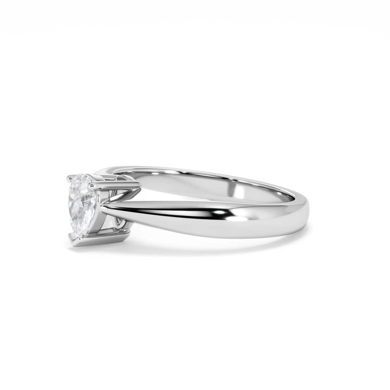 Naomi Pear Cut Lab Diamond Engagement Ring 0.50ct H/SI in 9k White Gold - Image 78