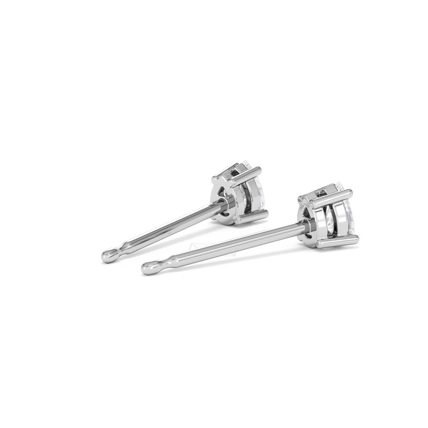 Naomi Pear Cut Lab Diamond Stud Earrings 0.30ct H/SI in 925 Silver - Image 39