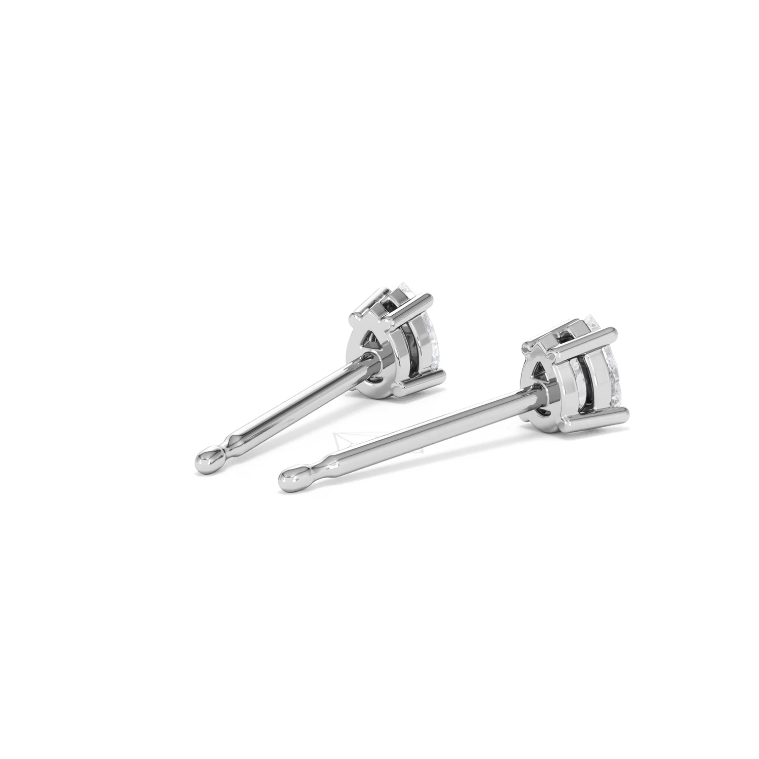 Naomi Pear Cut Lab Diamond Stud Earrings 0.30ct H/SI in 925 Silver - Image 41