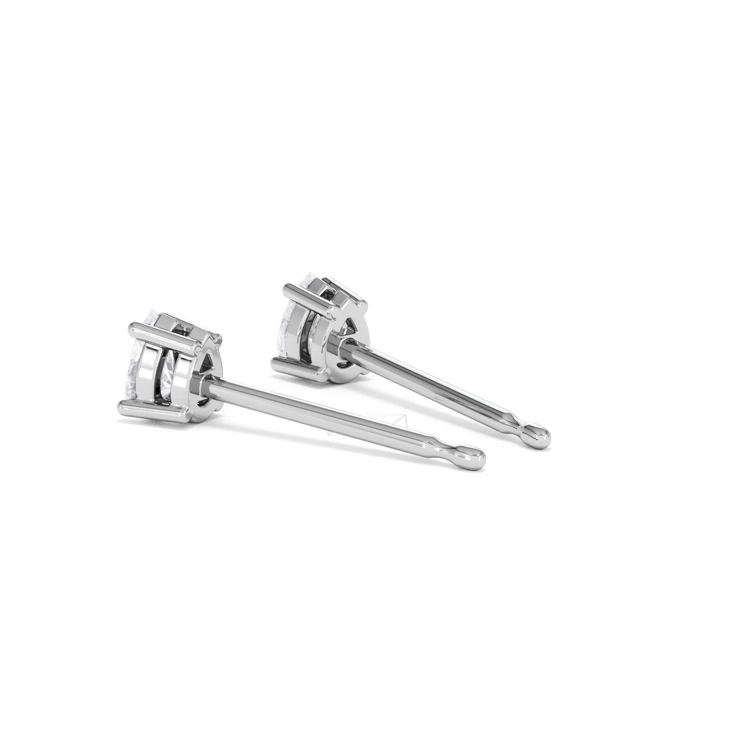 Naomi Pear Cut Lab Diamond Stud Earrings 0.30ct H/SI in 925 Silver - Image 60