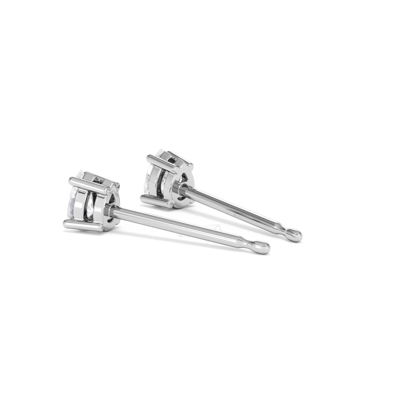 Naomi Pear Cut Lab Diamond Stud Earrings 0.30ct H/SI in 925 Silver - Image 61
