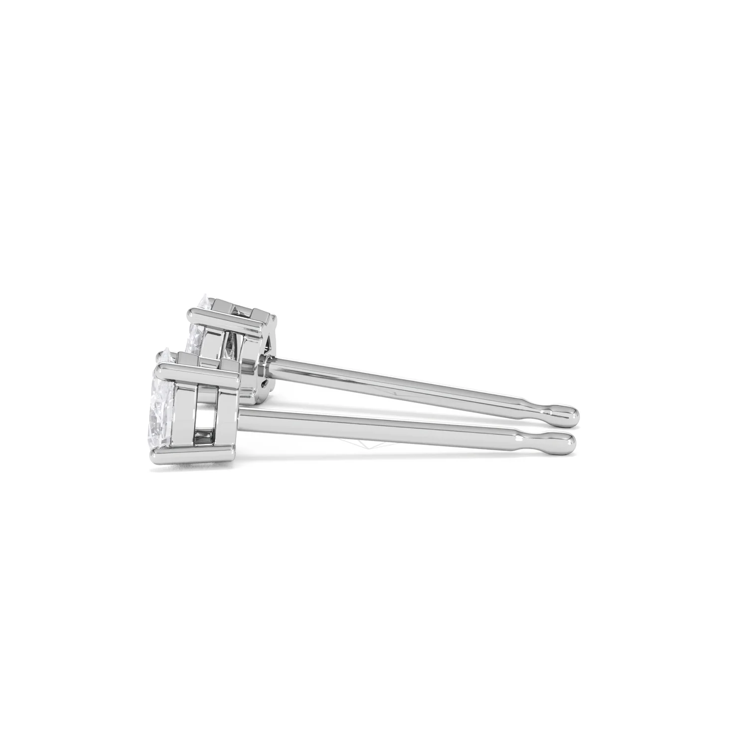 Naomi Pear Cut Lab Diamond Stud Earrings 0.30ct H/SI in 925 Silver - Image 68
