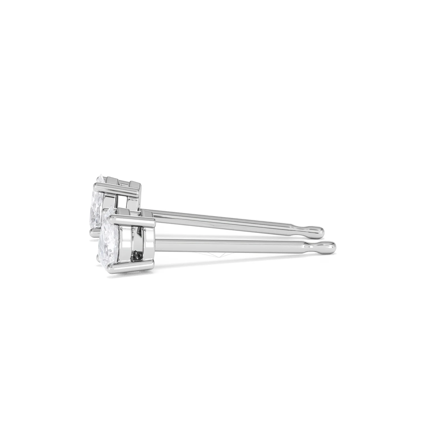 Naomi Pear Cut Lab Diamond Stud Earrings 0.30ct H/SI in 925 Silver - Image 71