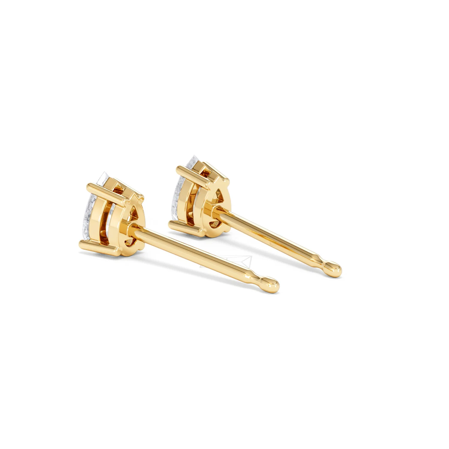Naomi Pear Cut Lab Diamond Stud Earrings 0.50ct H/SI in 9K Gold - Image 59