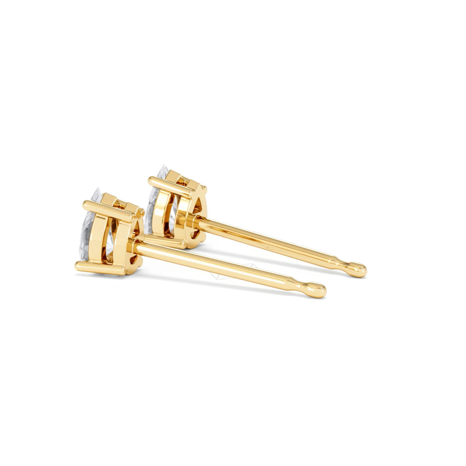 Naomi Pear Cut Lab Diamond Stud Earrings 0.50ct H/SI in 9K Gold - Image 63