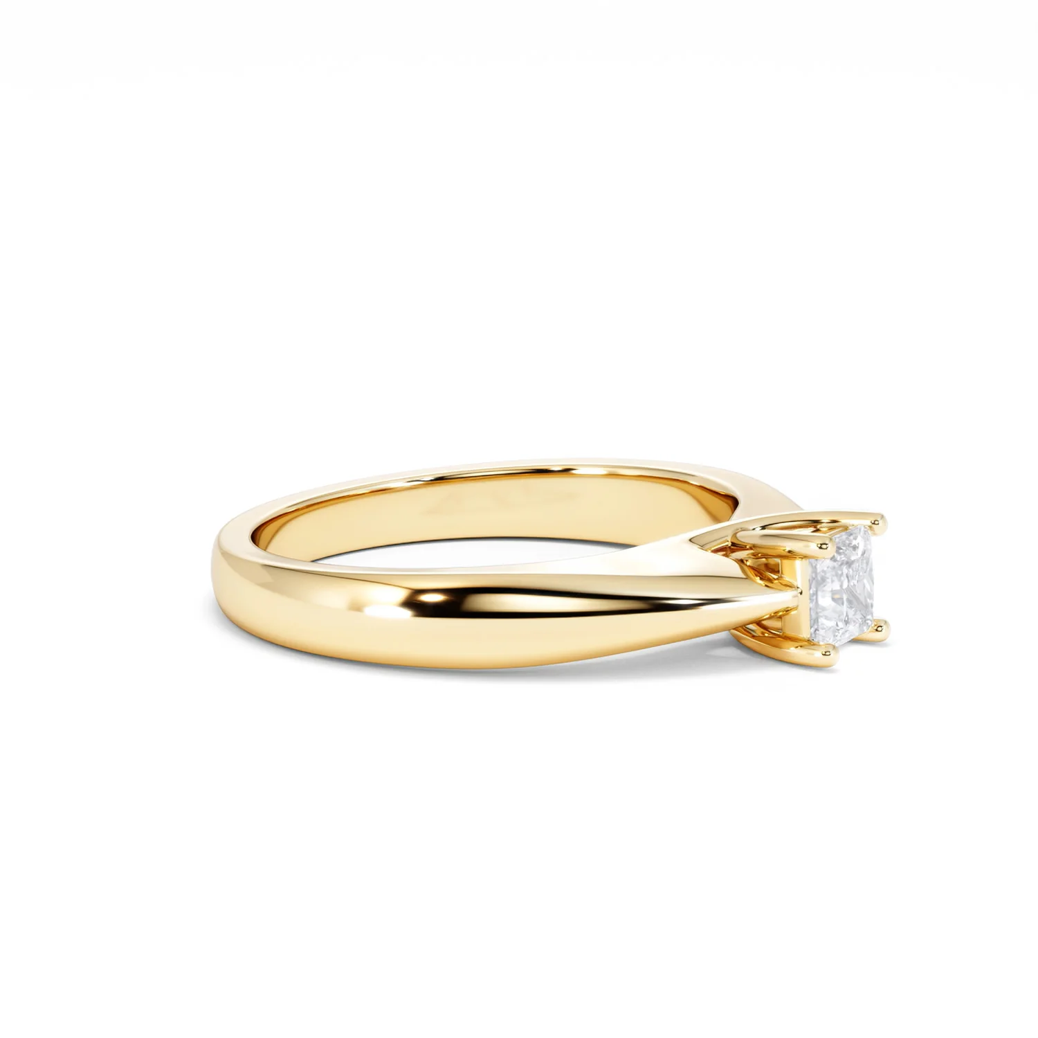 Naomi Princess Cut Lab Diamond Engagement Ring 0.33ct H/SI in 18k Gold Vermeil - Image 23