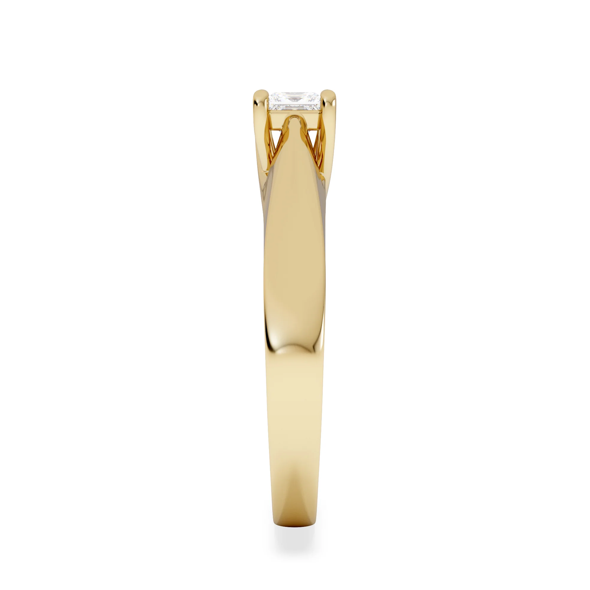 Naomi Princess Cut Lab Diamond Engagement Ring 0.33ct H/SI in 18k Gold Vermeil - Image 5