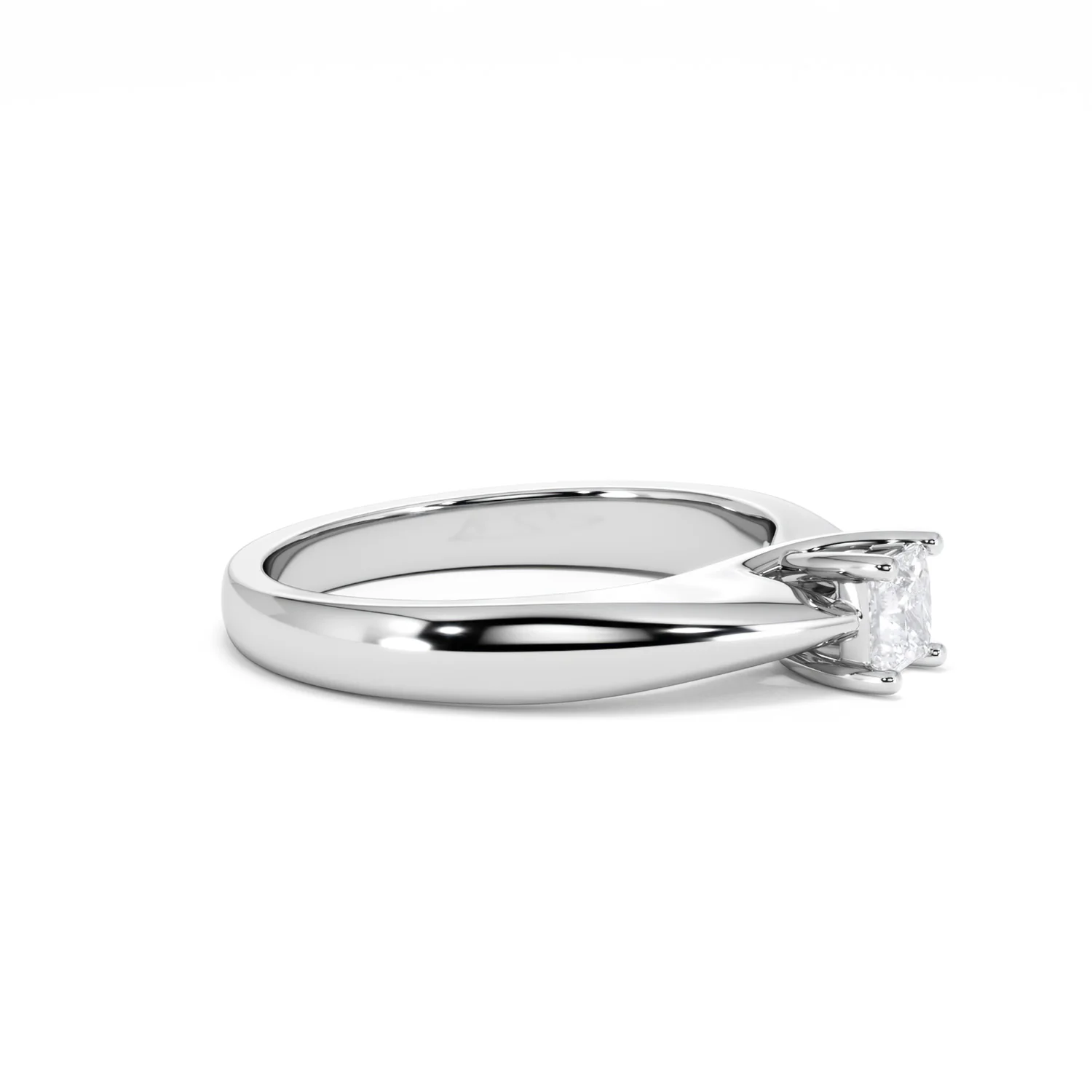 Naomi Princess Cut Lab Diamond Engagement Ring 0.33ct H/SI in 925 Silver - Image 24