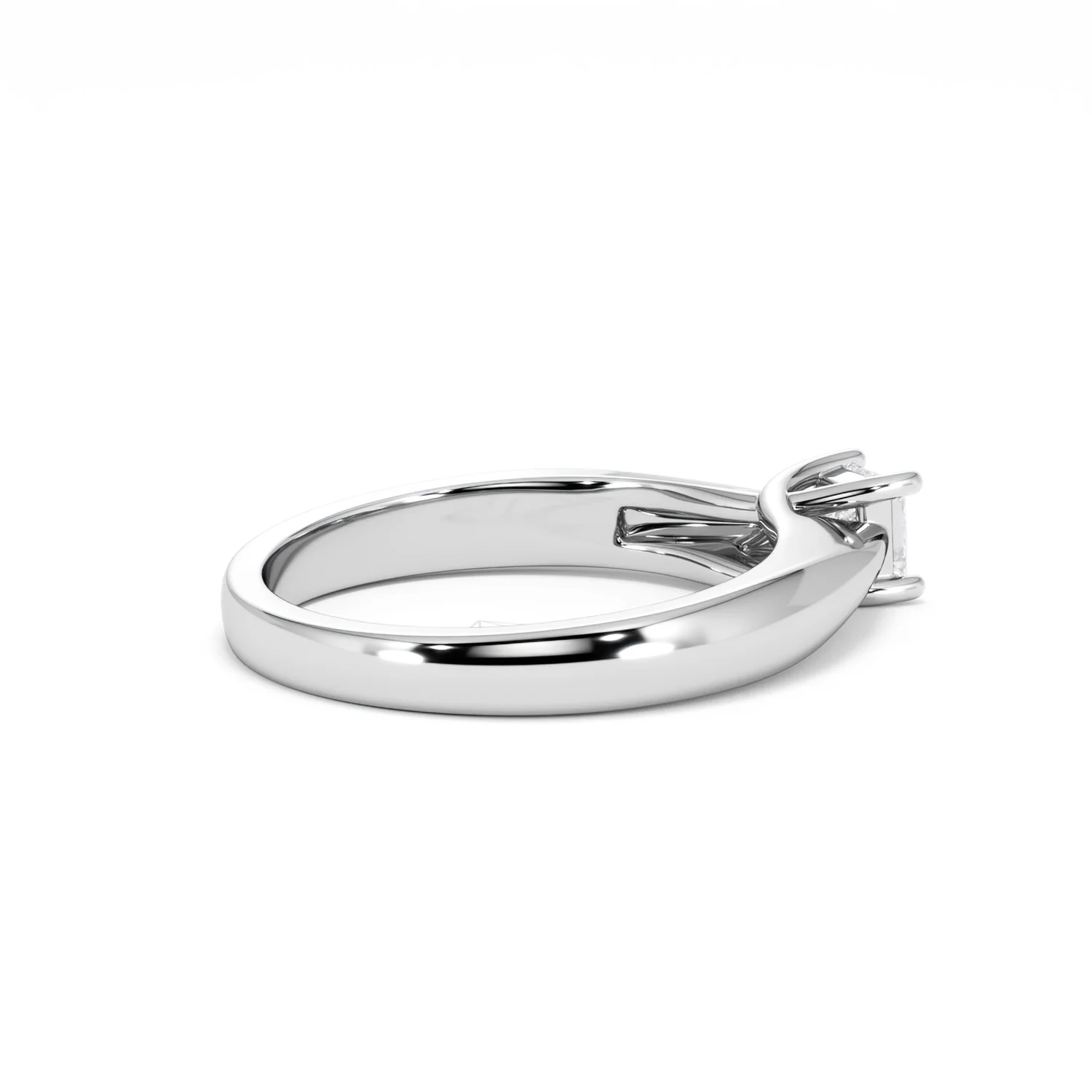 Naomi Princess Cut Lab Diamond Engagement Ring 0.33ct H/SI in 925 Silver - Image 36