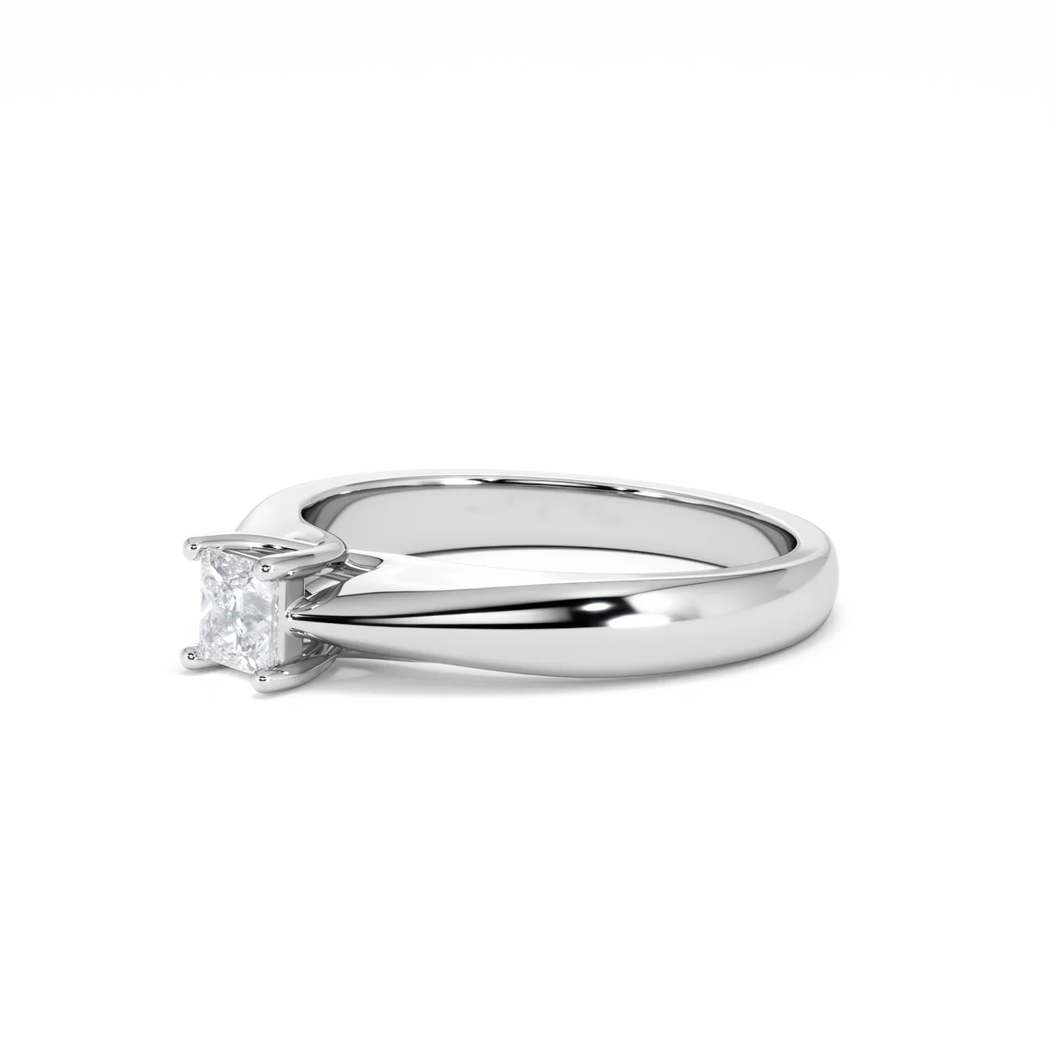 Naomi Princess Cut Lab Diamond Engagement Ring 0.33ct H/SI in 925 Silver - Image 79