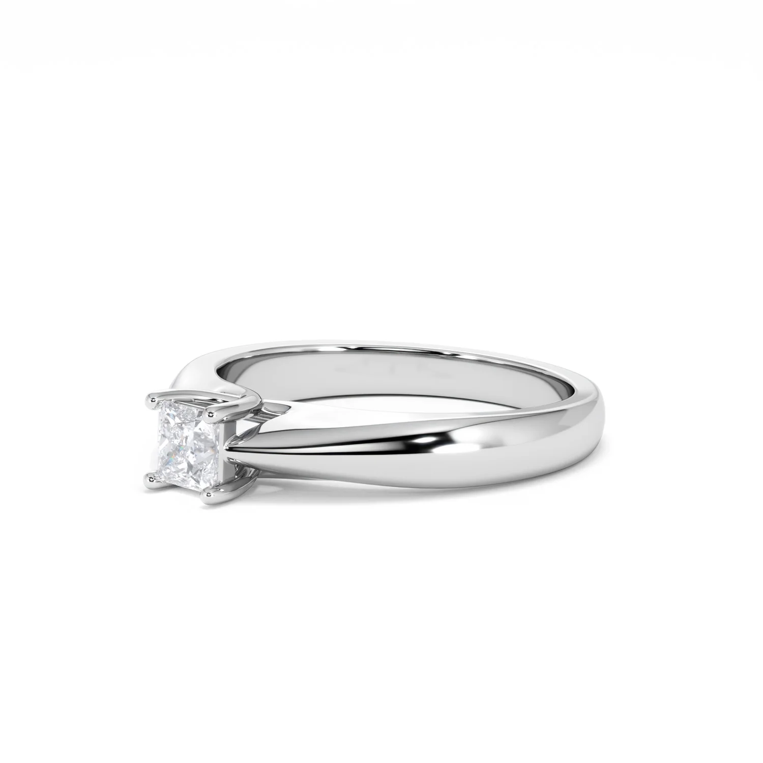 Naomi Princess Cut Lab Diamond Engagement Ring 0.33ct H/SI in 925 Silver - Image 80