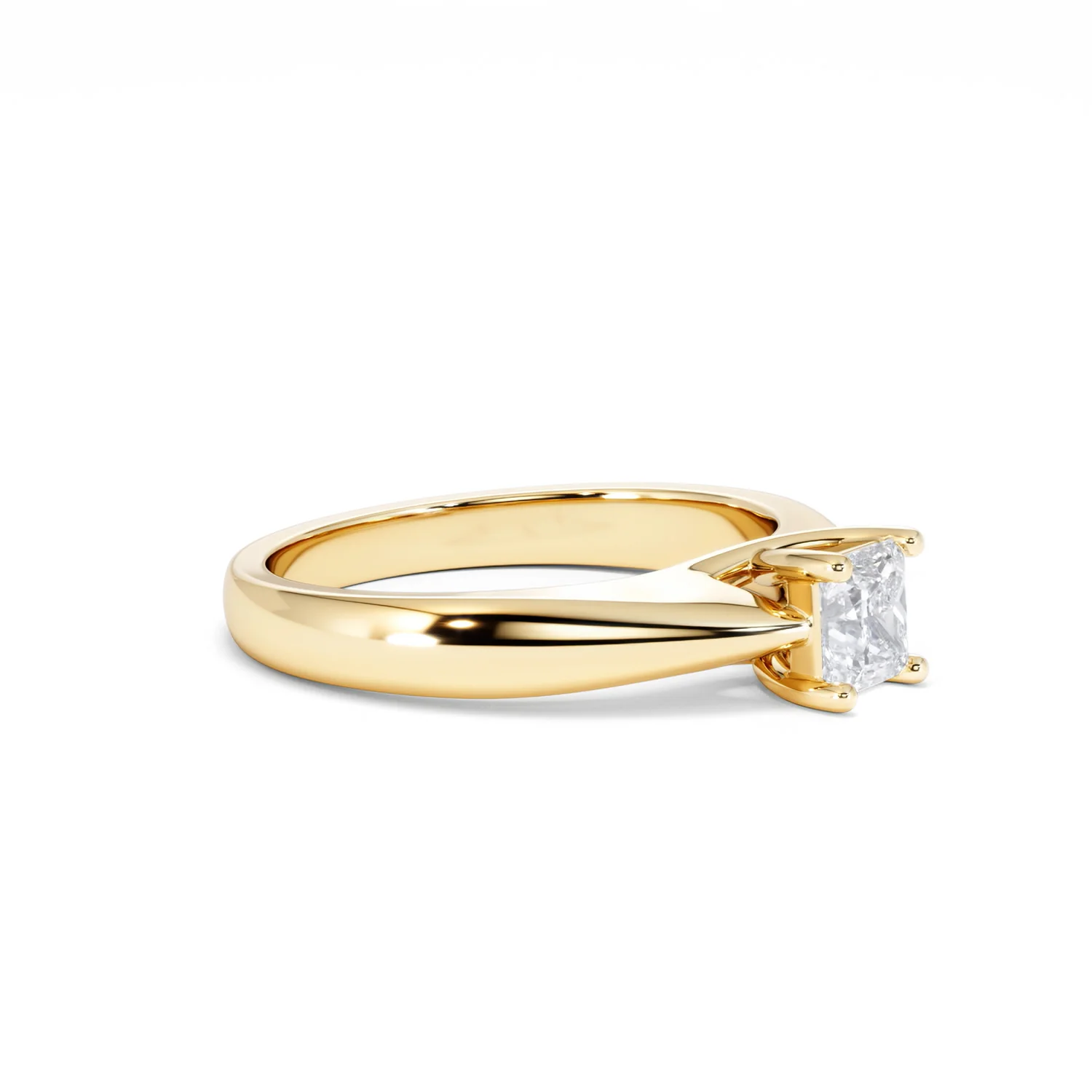 Naomi Princess Cut Lab Diamond Engagement Ring 0.50ct H/SI in 18k Gold Vermeil - Image 22
