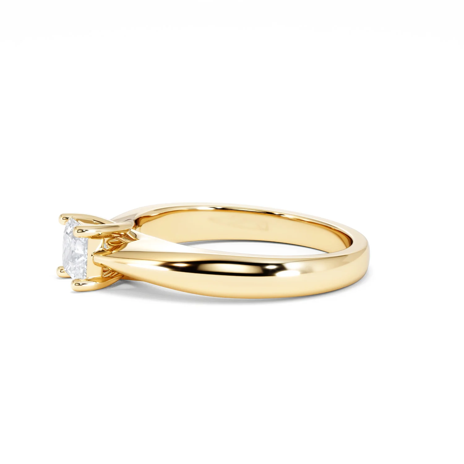 Naomi Princess Cut Lab Diamond Engagement Ring 0.50ct H/SI in 18k Gold Vermeil - Image 74