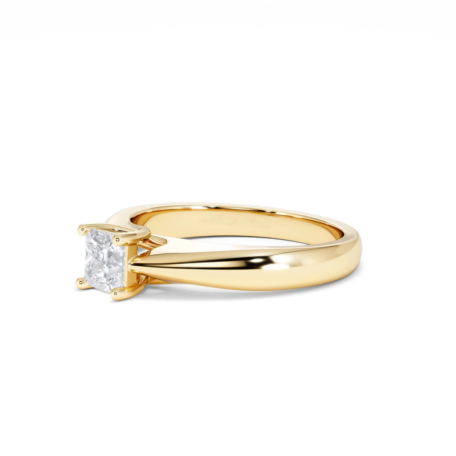 Naomi Princess Cut Lab Diamond Engagement Ring 0.50ct H/SI in 18k Gold Vermeil - Image 79