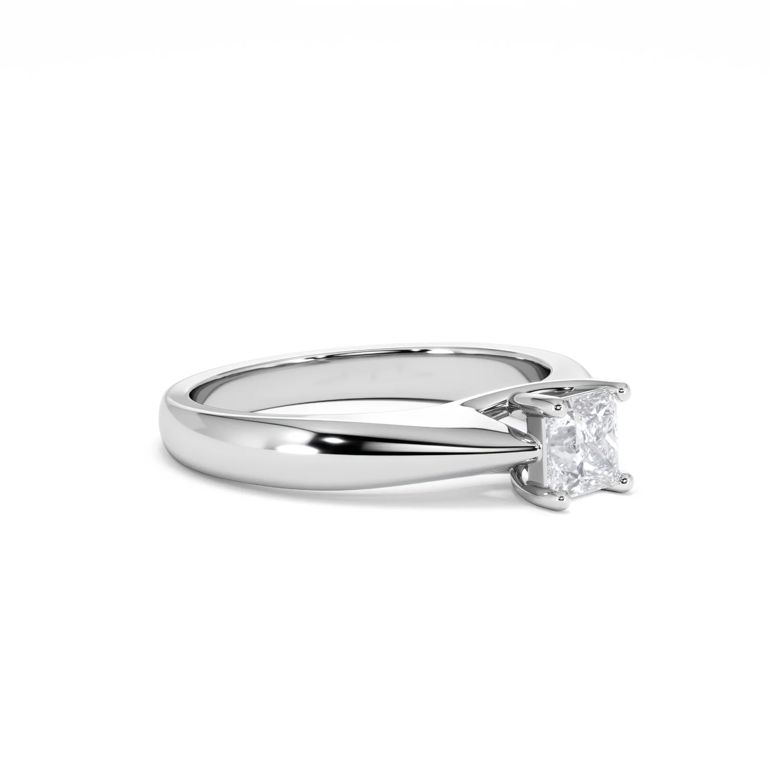 Naomi Princess Cut Lab Diamond Engagement Ring 0.50ct H/SI in 925 Silver - Image 20