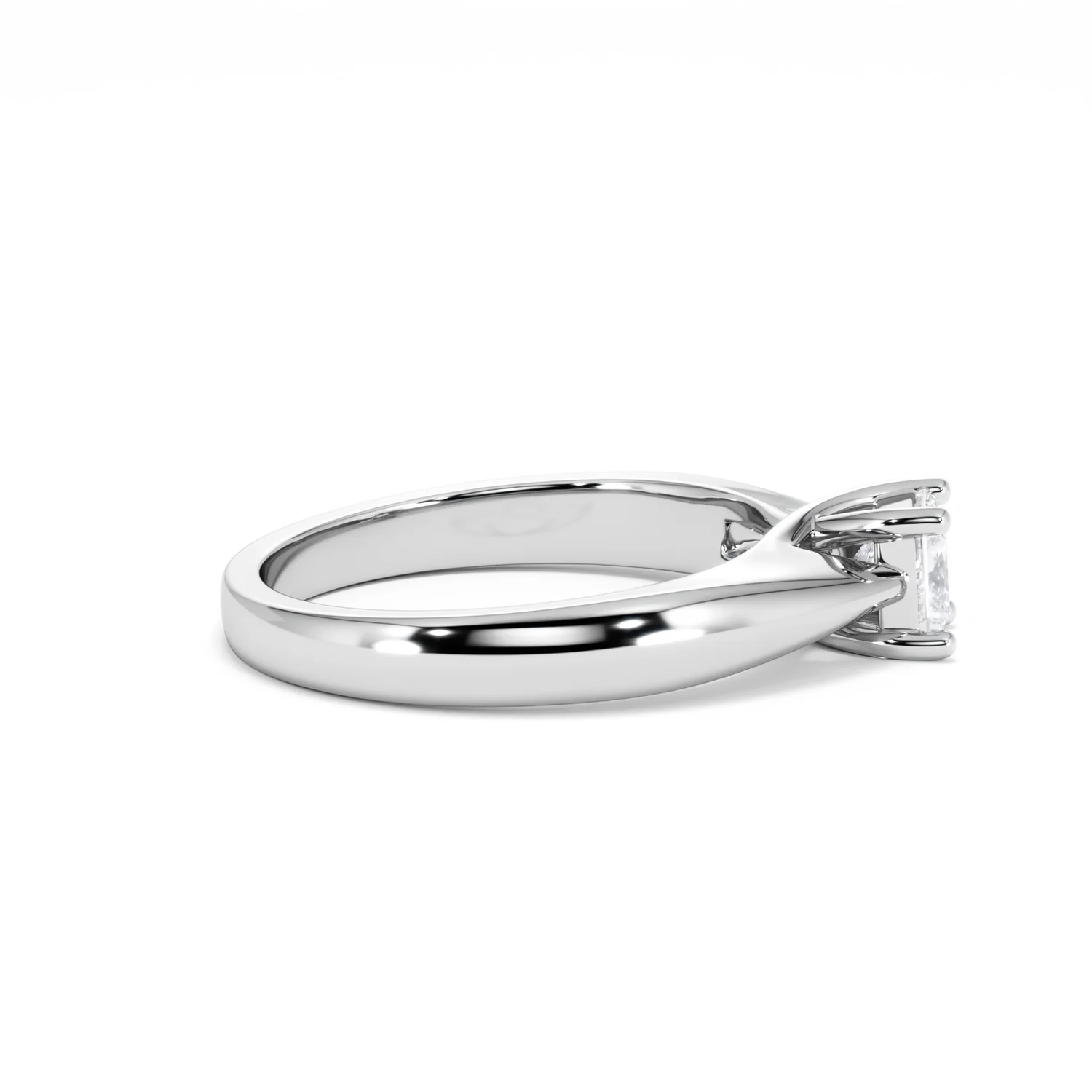 Naomi Princess Cut Lab Diamond Engagement Ring 0.50ct H/SI in 925 Silver - Image 29