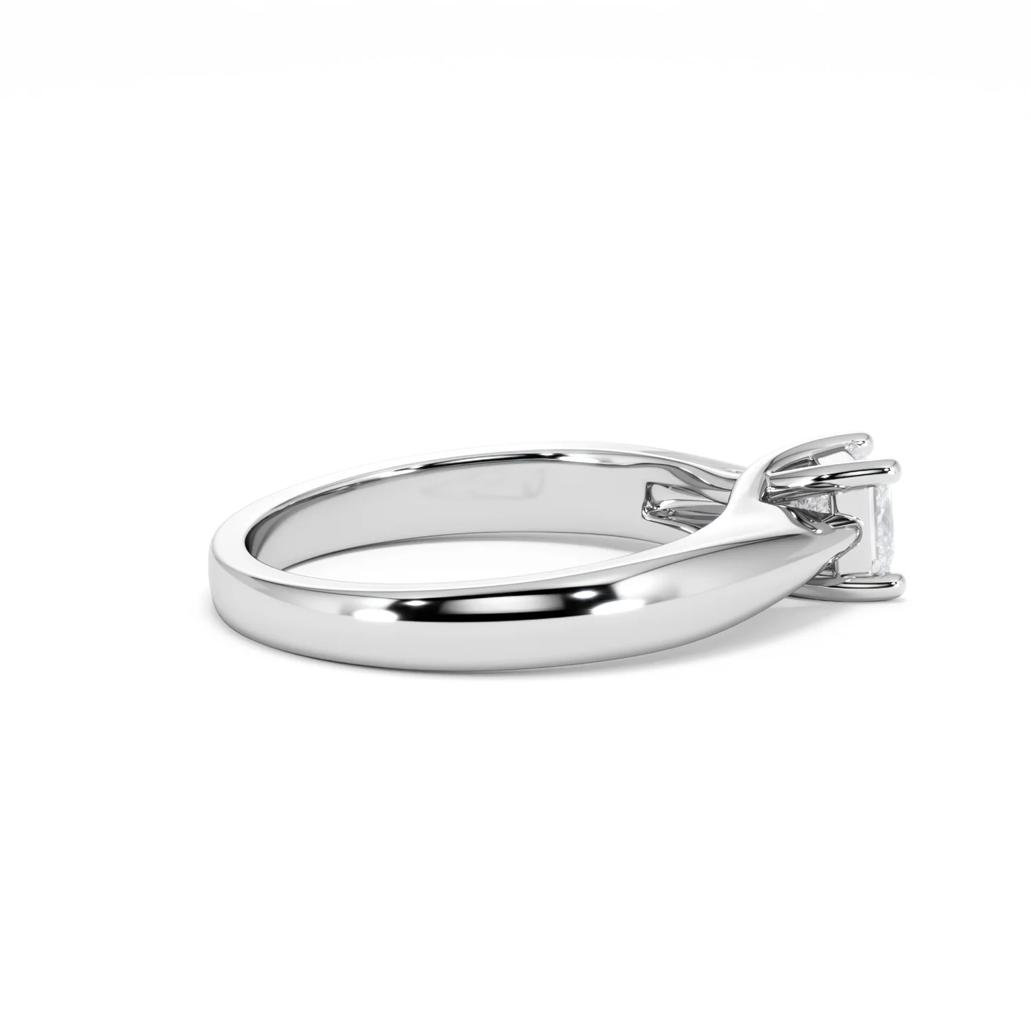 Naomi Princess Cut Lab Diamond Engagement Ring 0.50ct H/SI in 925 Silver - Image 32