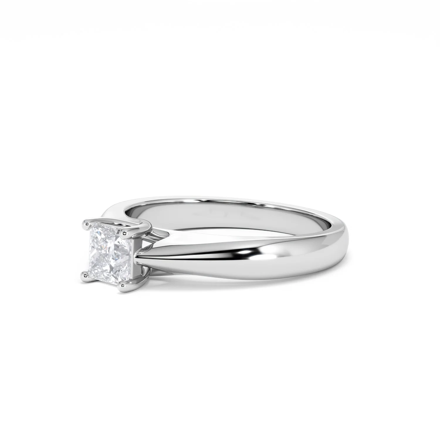 Naomi Princess Cut Lab Diamond Engagement Ring 0.50ct H/SI in 925 Silver - Image 80