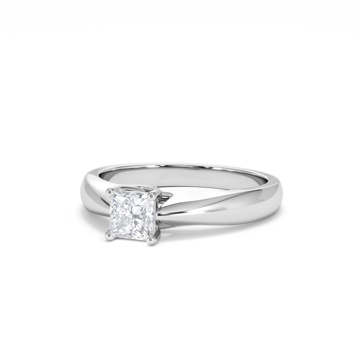 Naomi Princess Cut Lab Diamond Engagement Ring 0.50ct H/SI in 925 Silver - Image 85
