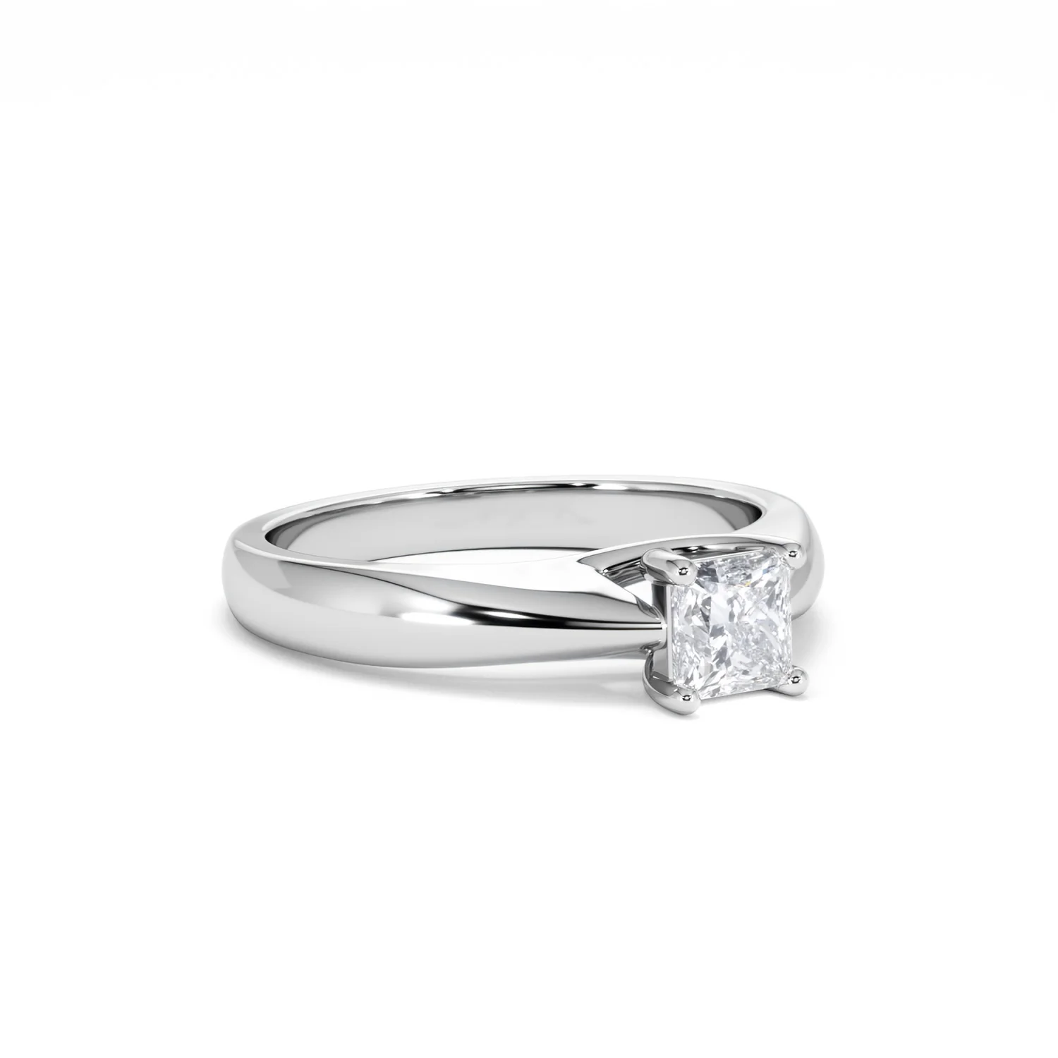 Naomi Princess Cut Lab Diamond Engagement Ring 0.50ct H/SI in 9k White Gold - Image 17