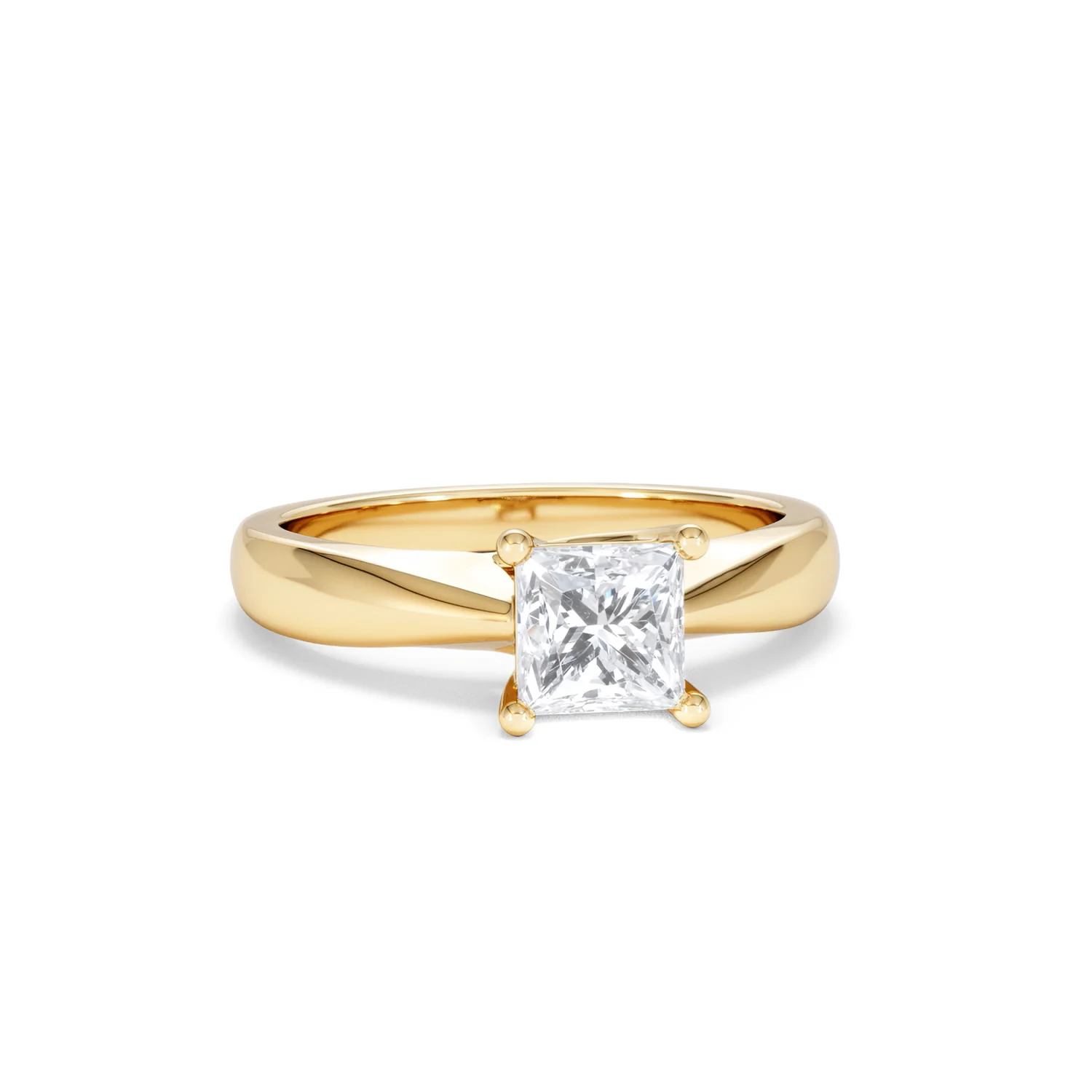 Naomi Princess Cut Lab Diamond Engagement Ring 1.00ct H/SI in 9k Gold - Image 12