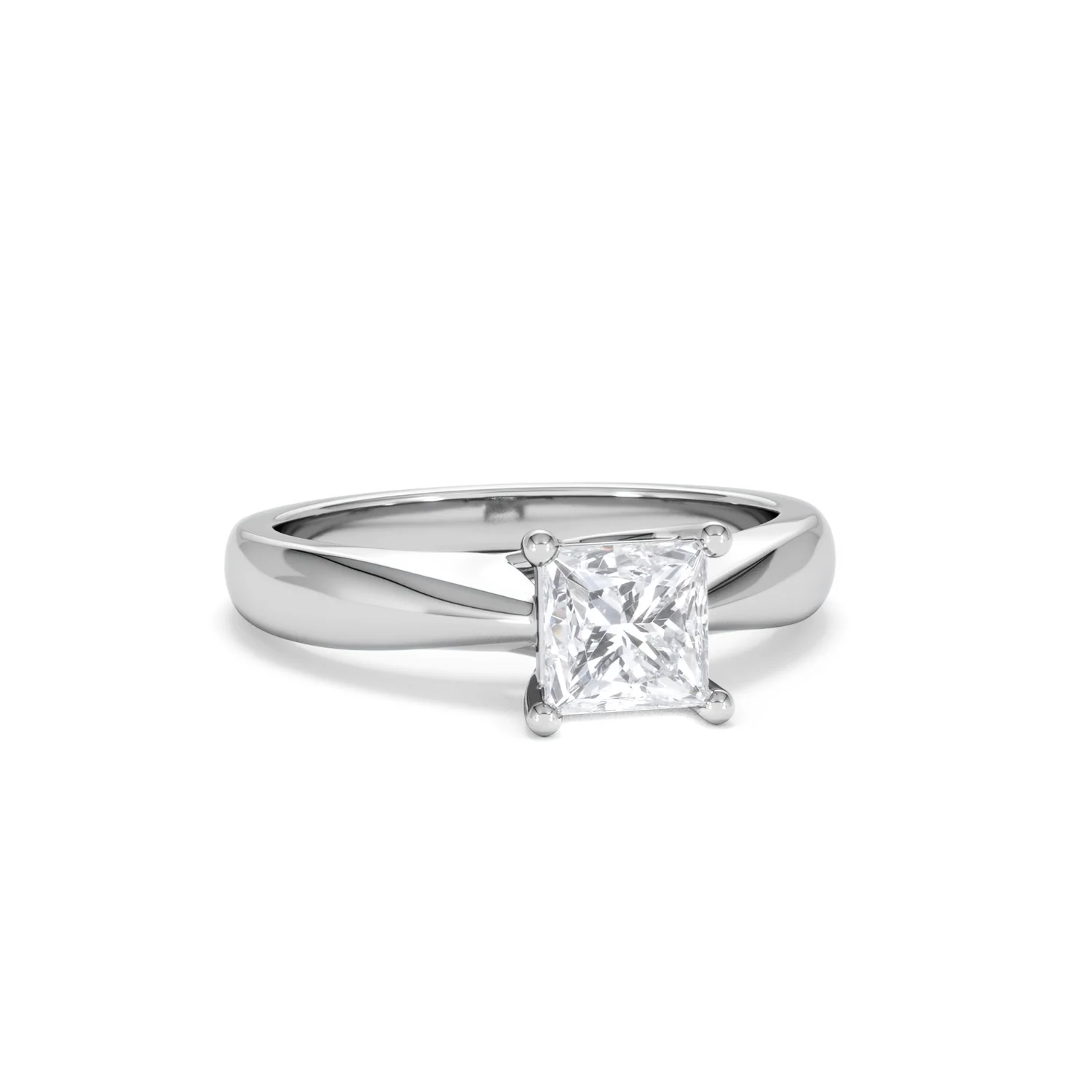 Naomi Princess Cut Lab Diamond Engagement Ring 1.00ct H/SI in 9k White Gold - Image 13