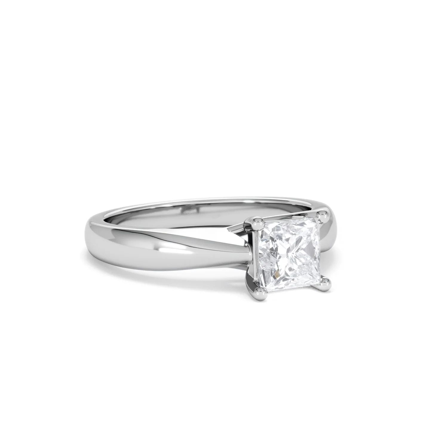 Naomi Princess Cut Lab Diamond Engagement Ring 1.00ct H/SI in 9k White Gold - Image 16