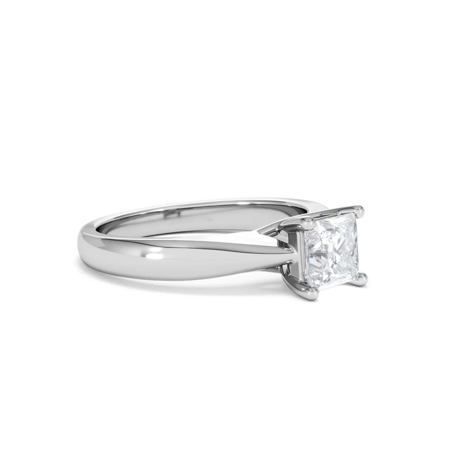 Naomi Princess Cut Lab Diamond Engagement Ring 1.00ct H/SI in 9k White Gold - Image 20