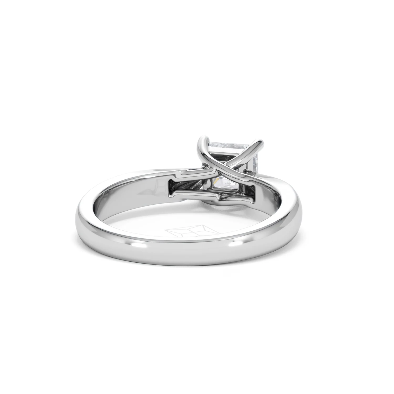 Naomi Princess Cut Lab Diamond Engagement Ring 1.00ct H/SI in 9k White Gold - Image 46