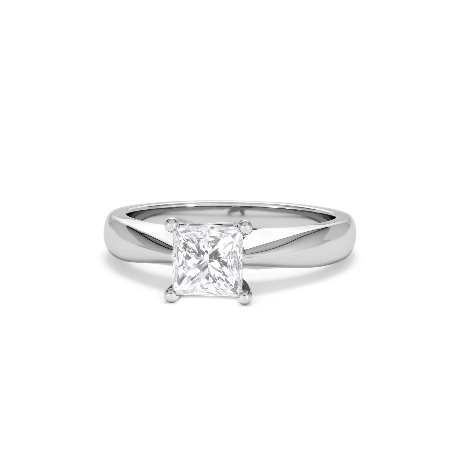 Naomi Princess Cut Lab Diamond Engagement Ring 1.00ct H/SI in 9k White Gold - Image 88