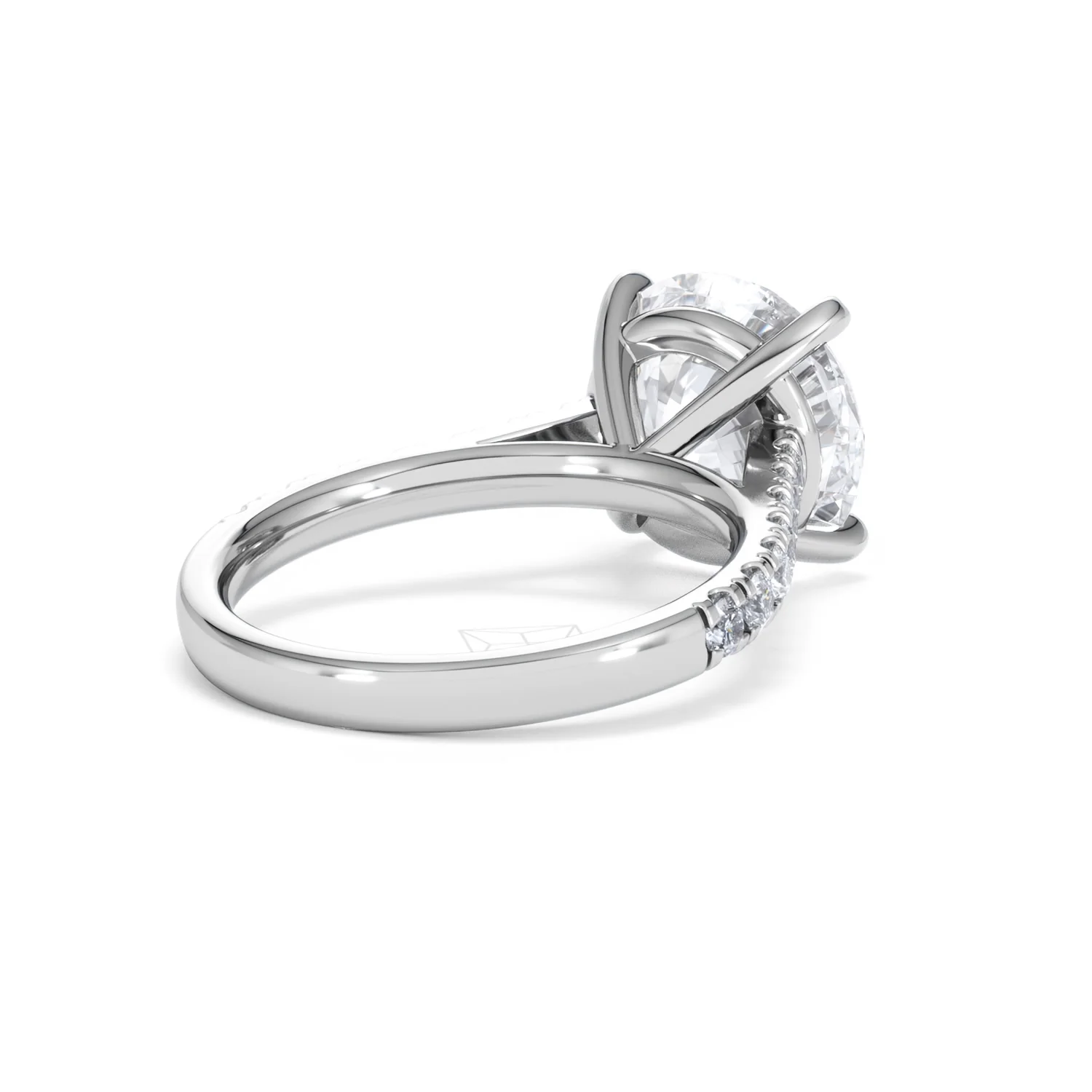 Natalia 5.65ct Lab Diamond Round Cut Engagement Ring in 18K White Gold G/VS1 - Image 41