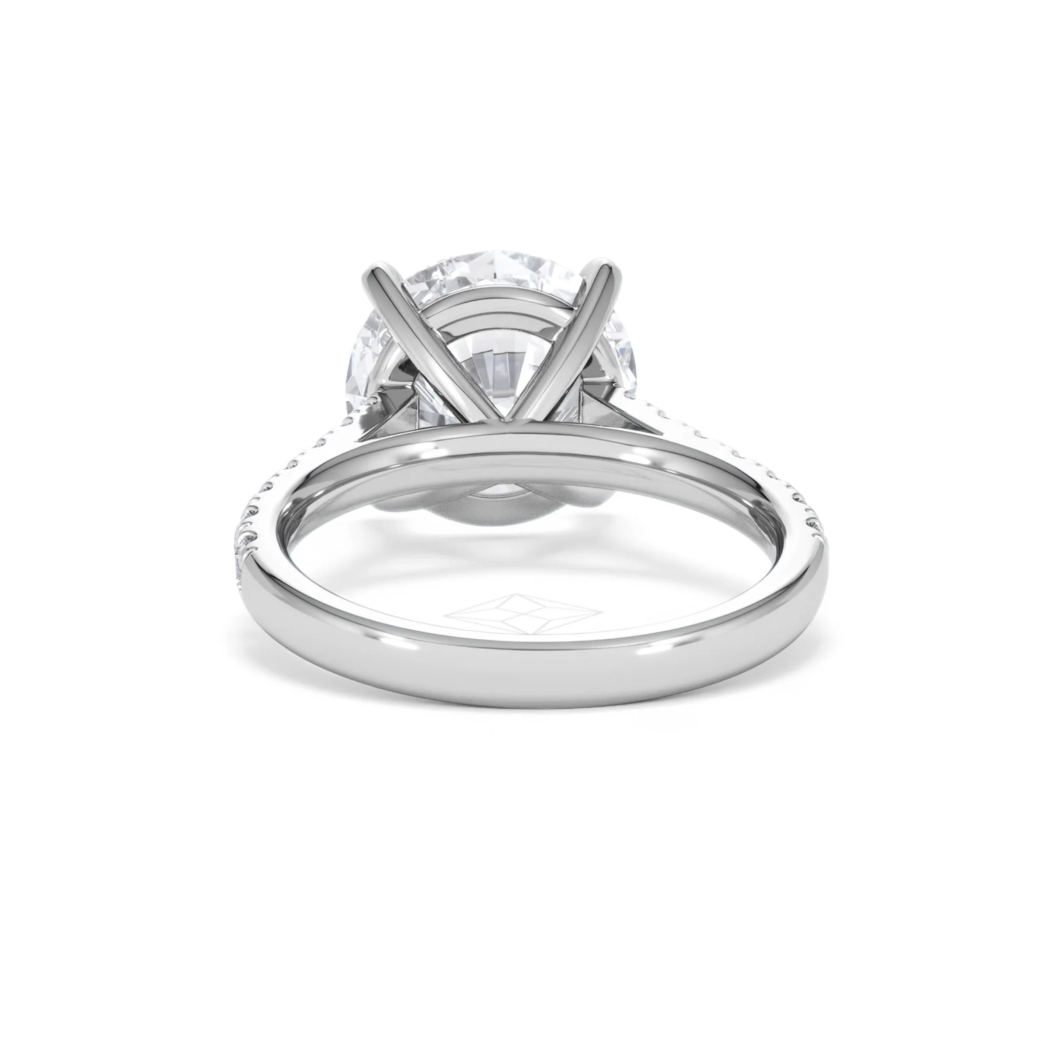 Natalia 5.65ct Lab Diamond Round Cut Engagement Ring in 18K White Gold G/VS1 - Image 50