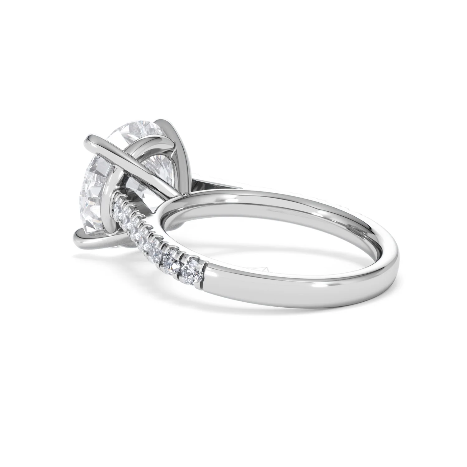 Natalia 5.65ct Lab Diamond Round Cut Engagement Ring in 18K White Gold G/VS1 - Image 60