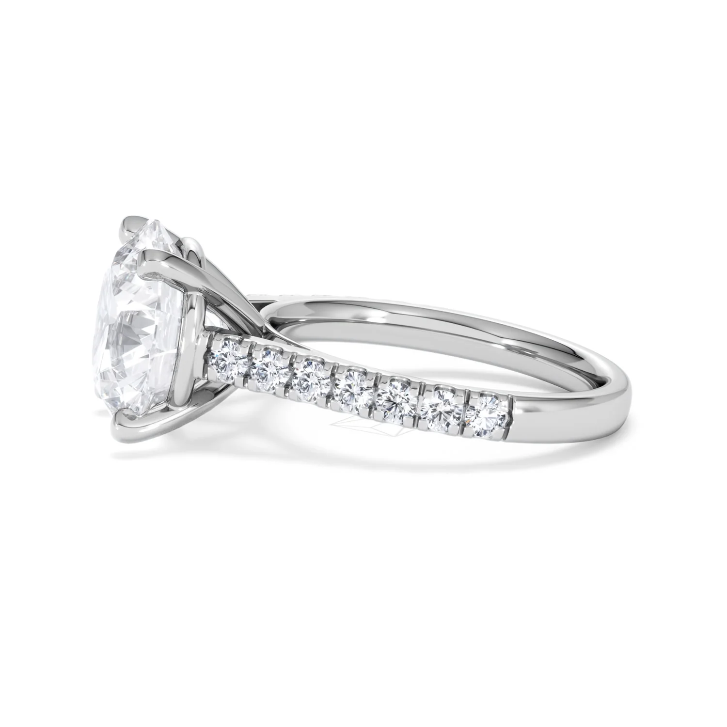 Natalia 5.65ct Lab Diamond Round Cut Engagement Ring in 18K White Gold G/VS1 - Image 71
