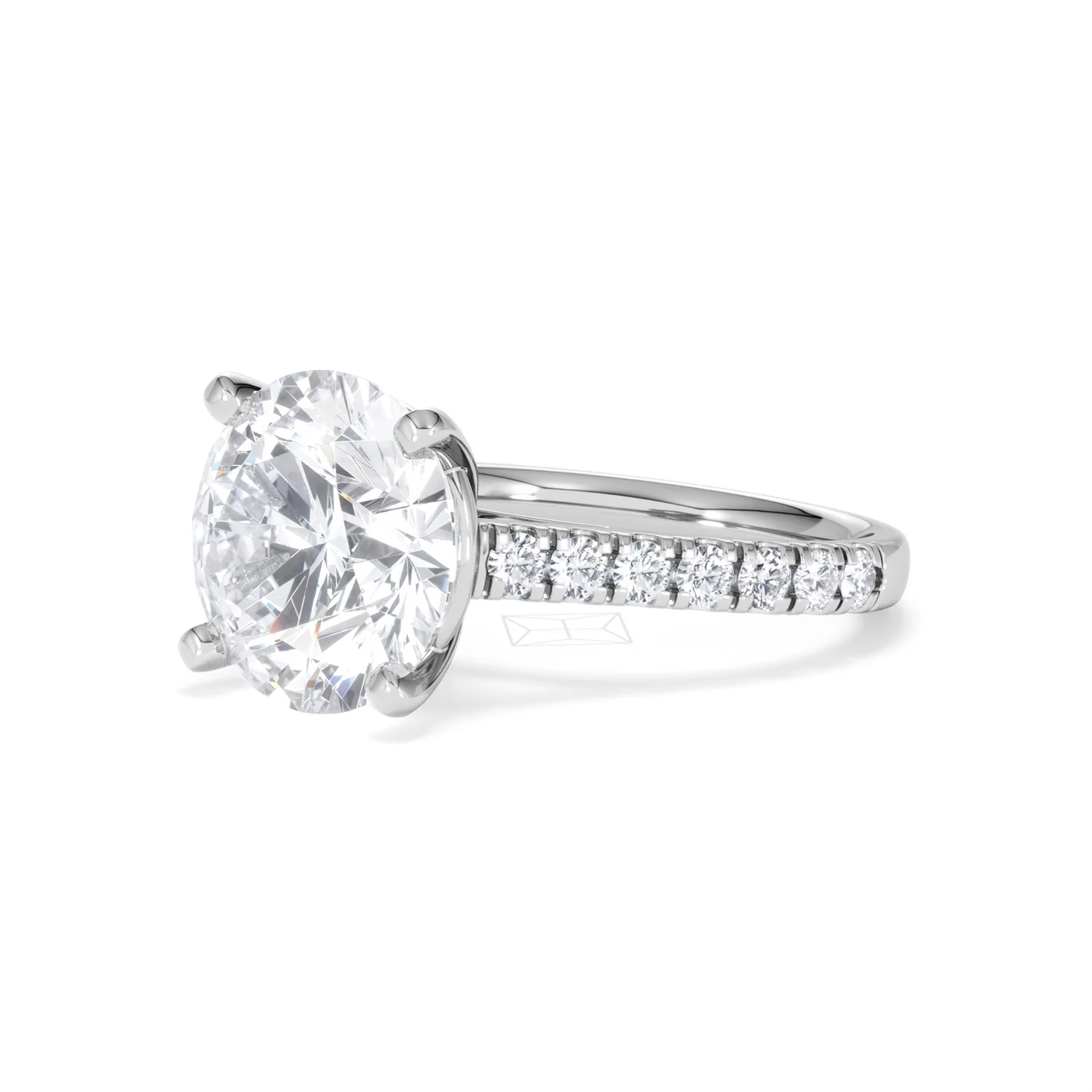Natalia 5.65ct Lab Diamond Round Cut Engagement Ring in 18K White Gold G/VS1 - Image 80