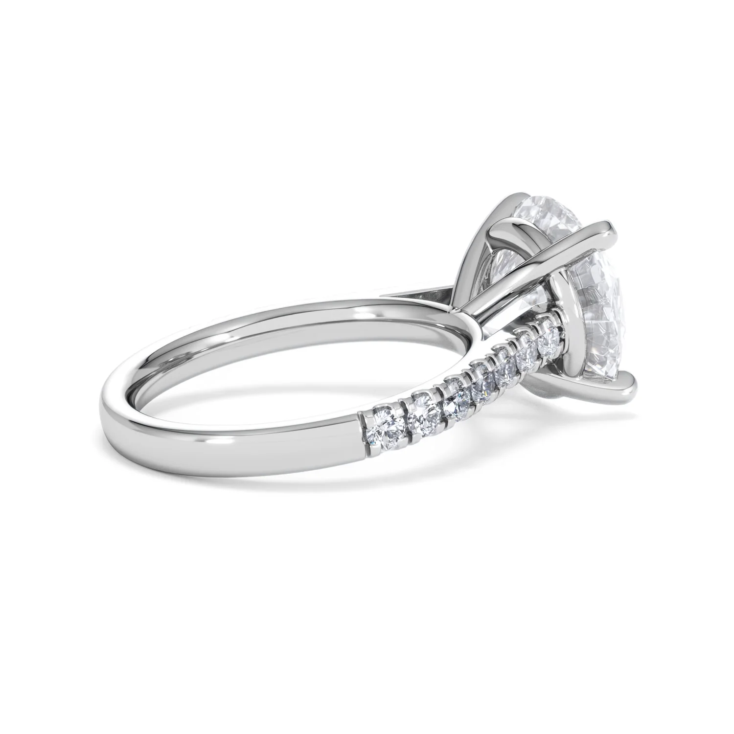 Natalia 5.65ct Lab Diamond Round Cut Engagement Ring in Platinum G/VS1 - Image 35