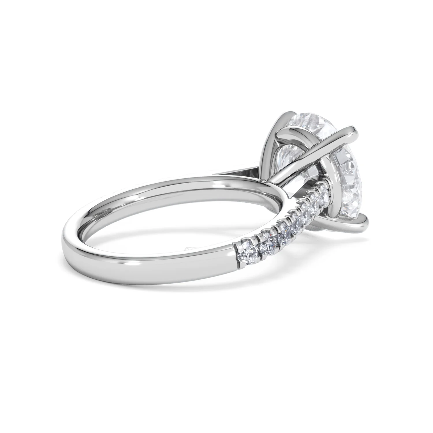 Natalia 5.65ct Lab Diamond Round Cut Engagement Ring in Platinum G/VS1 - Image 37