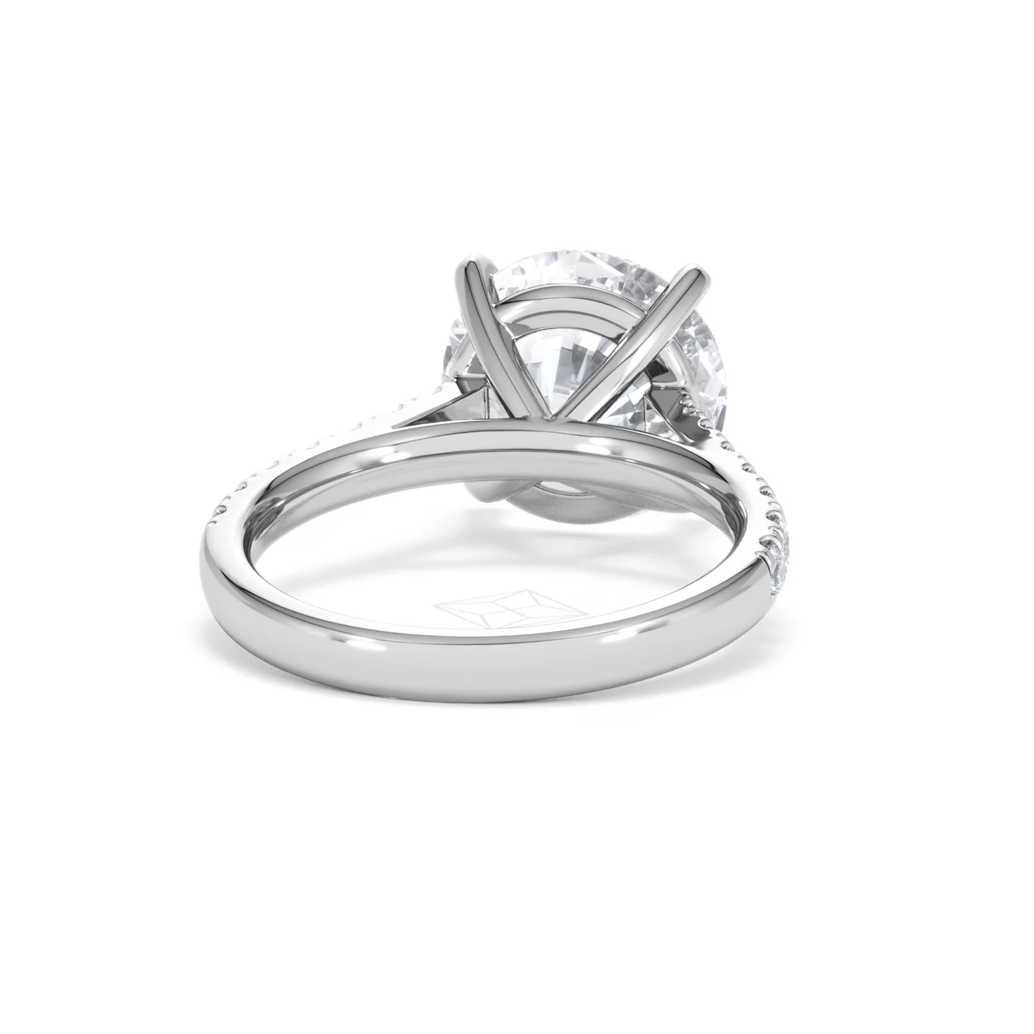 Natalia 5.65ct Lab Diamond Round Cut Engagement Ring in Platinum G/VS1 - Image 46