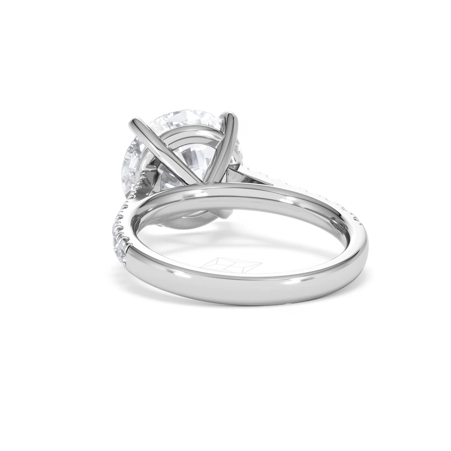 Natalia 5.65ct Lab Diamond Round Cut Engagement Ring in Platinum G/VS1 - Image 53
