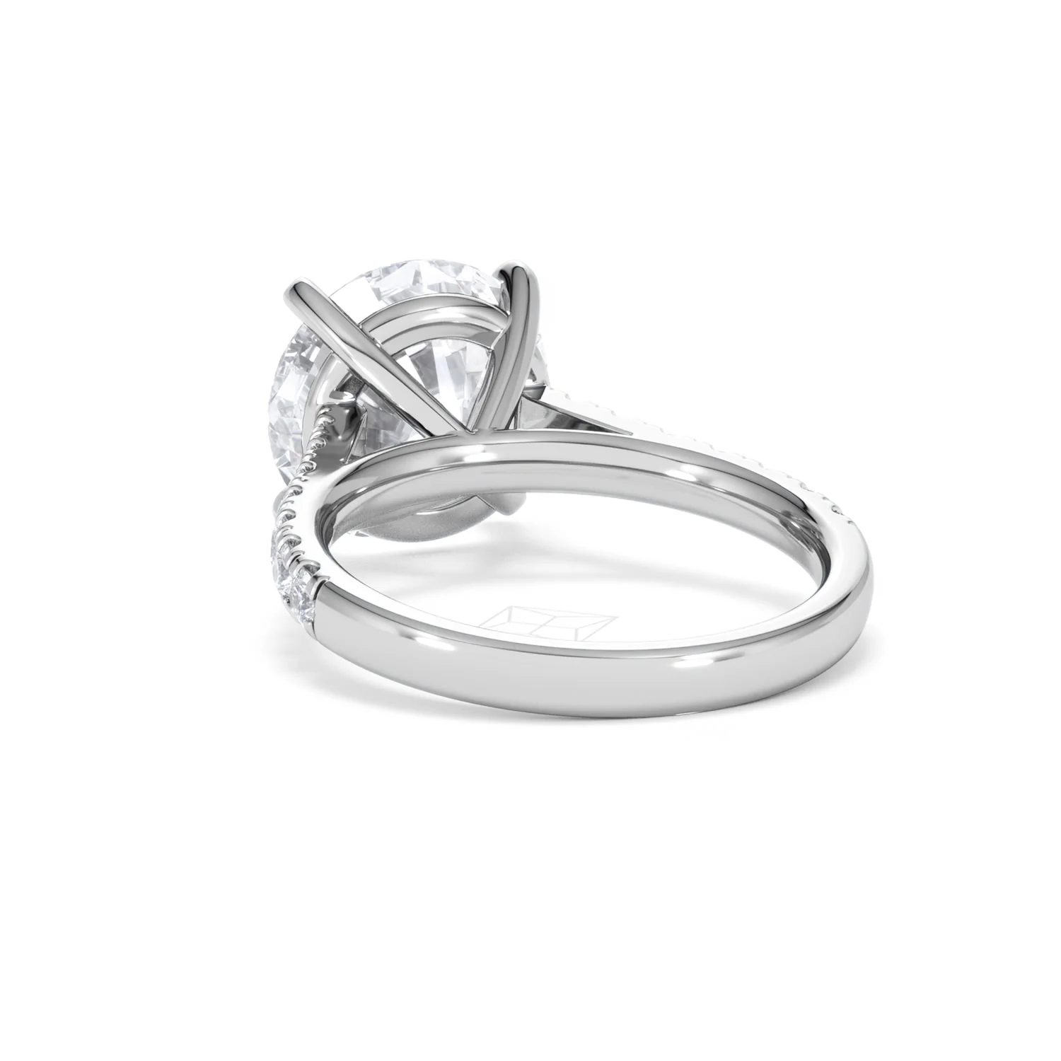 Natalia 5.65ct Lab Diamond Round Cut Engagement Ring in Platinum G/VS1 - Image 54