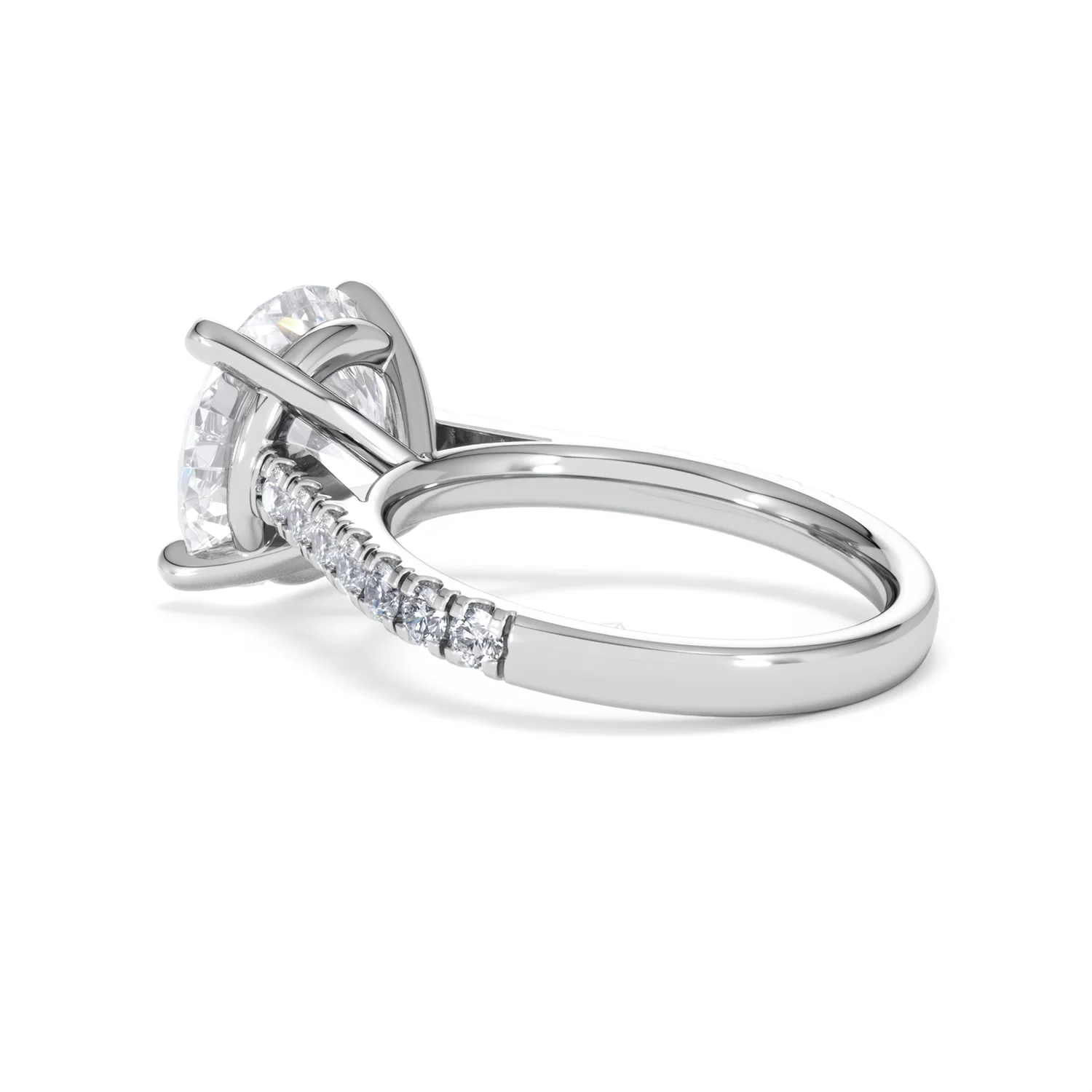 Natalia 5.65ct Lab Diamond Round Cut Engagement Ring in Platinum G/VS1 - Image 61