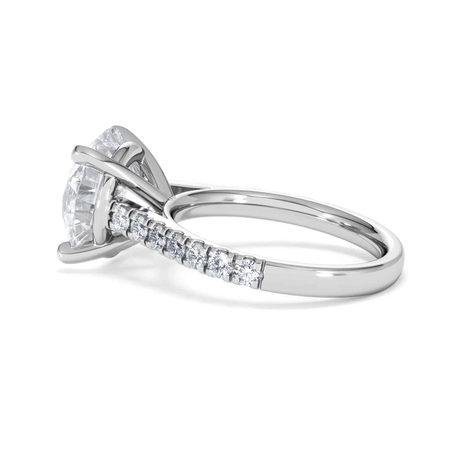 Natalia 5.65ct Lab Diamond Round Cut Engagement Ring in Platinum G/VS1 - Image 65